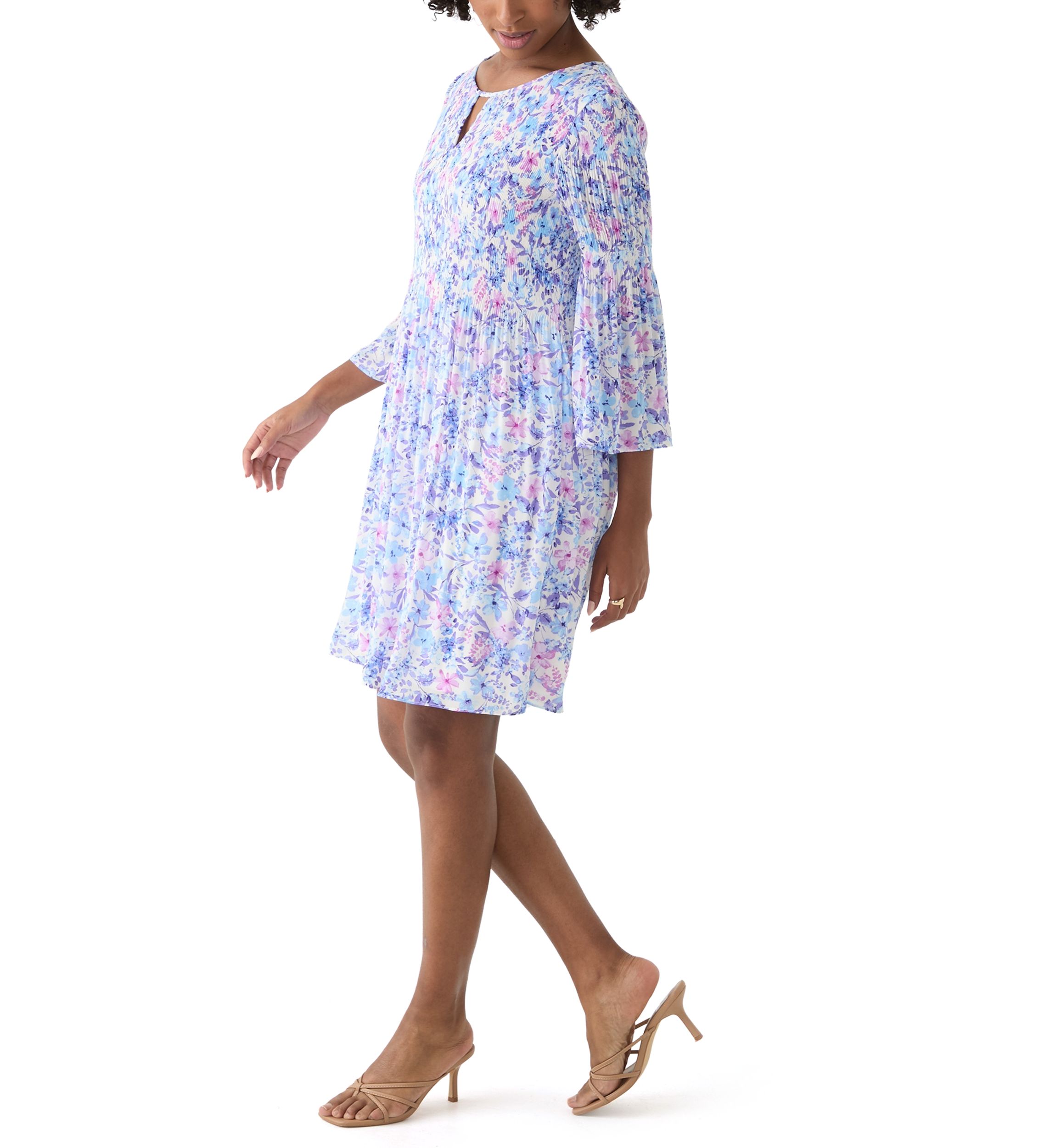 Womens Printed A-Line Dress