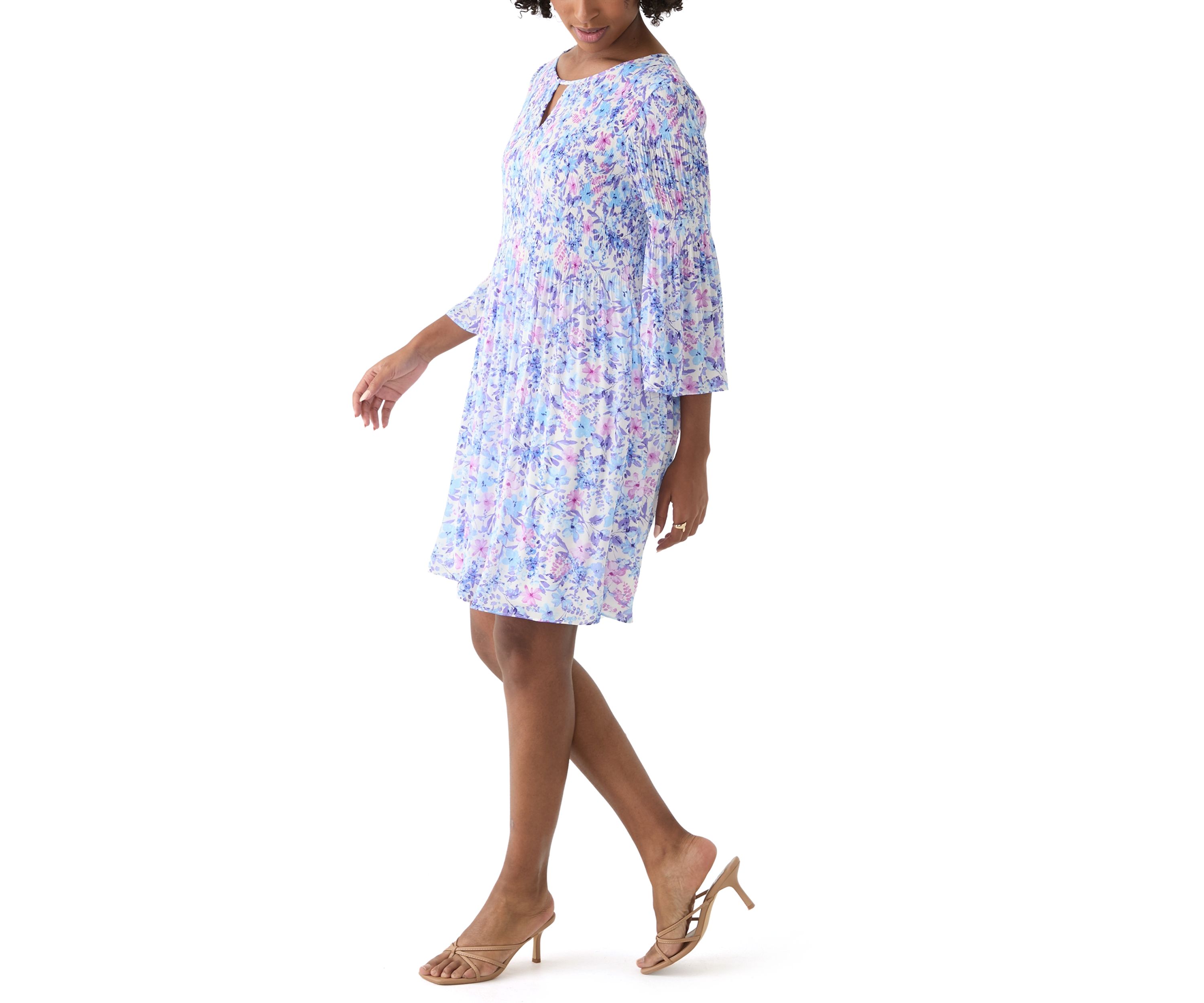Womens Printed A-Line Dress
