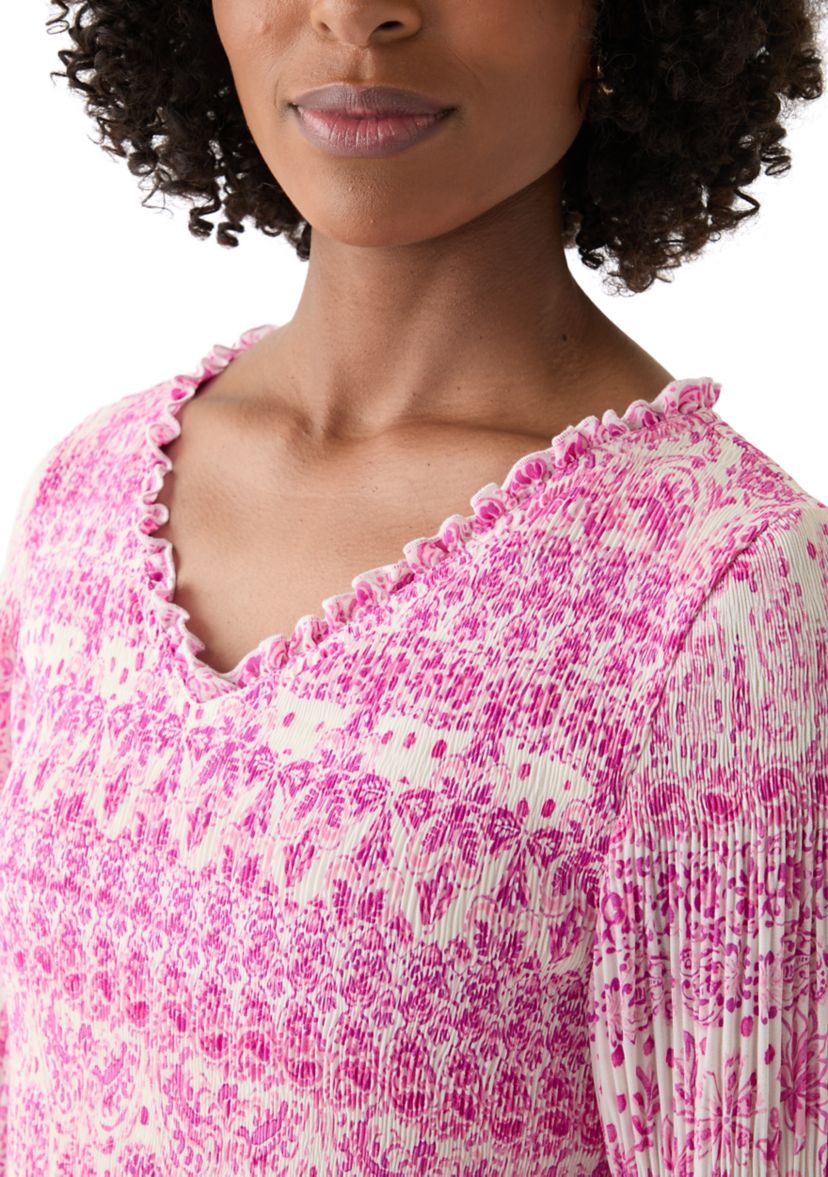 Womens Paisley Printed A-Line Dress