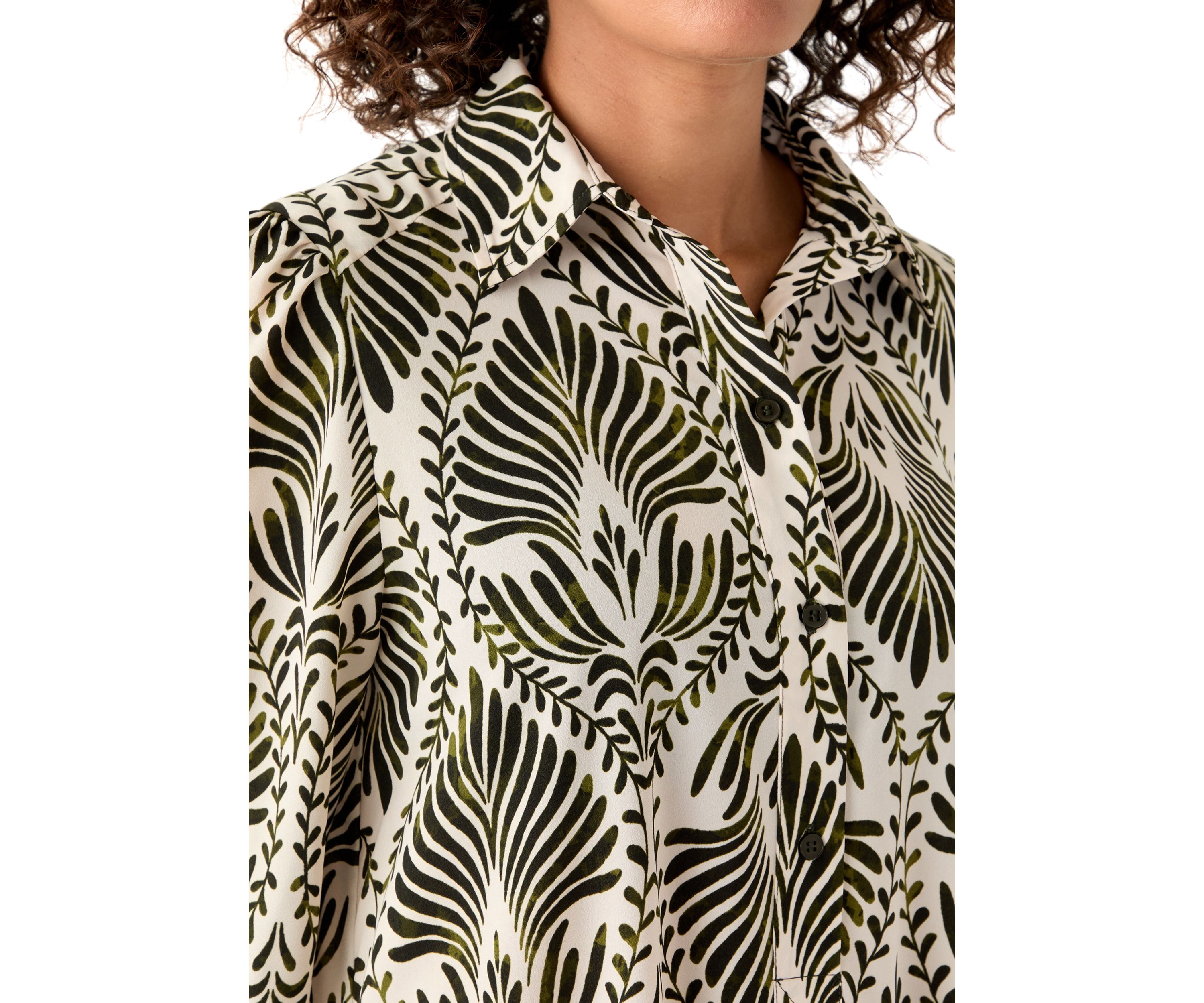 Womens 3/4  Sleeve Ruffle Hem Dress