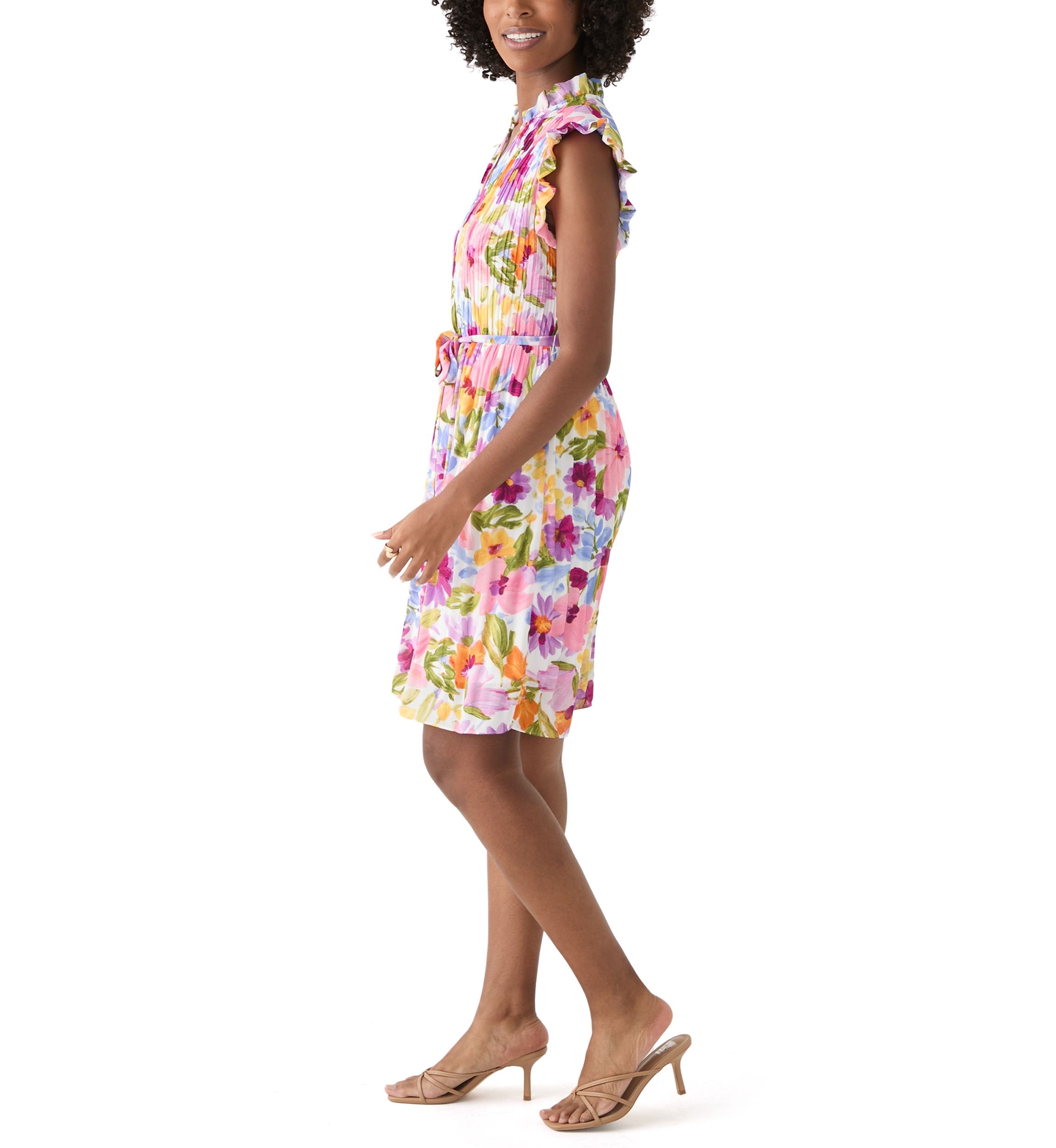 Womens Floral Printed A-Line Dress