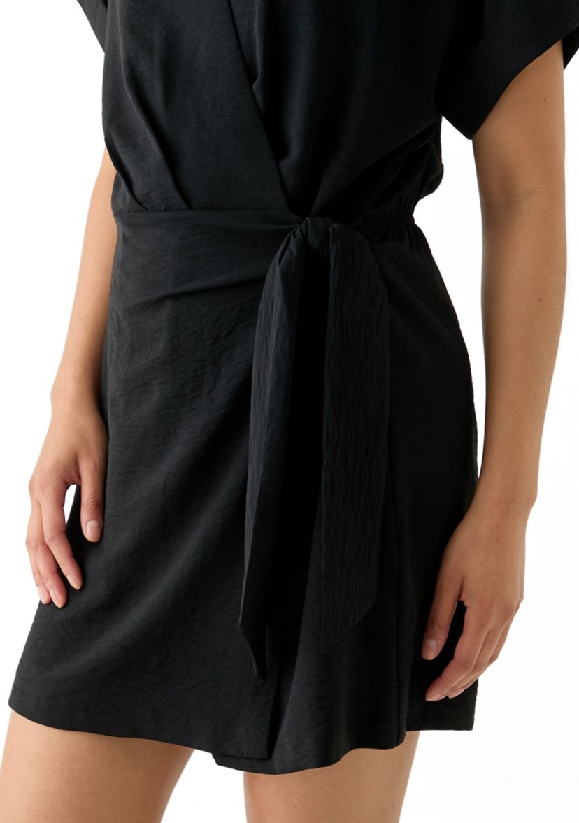 Womens Short Sleeve V-Neck Romper 