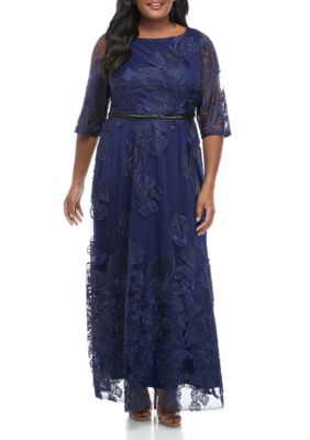 belk plus size evening gowns