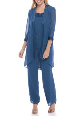 Le Bos 3-Piece Fortuny Trim Pant Set | belk