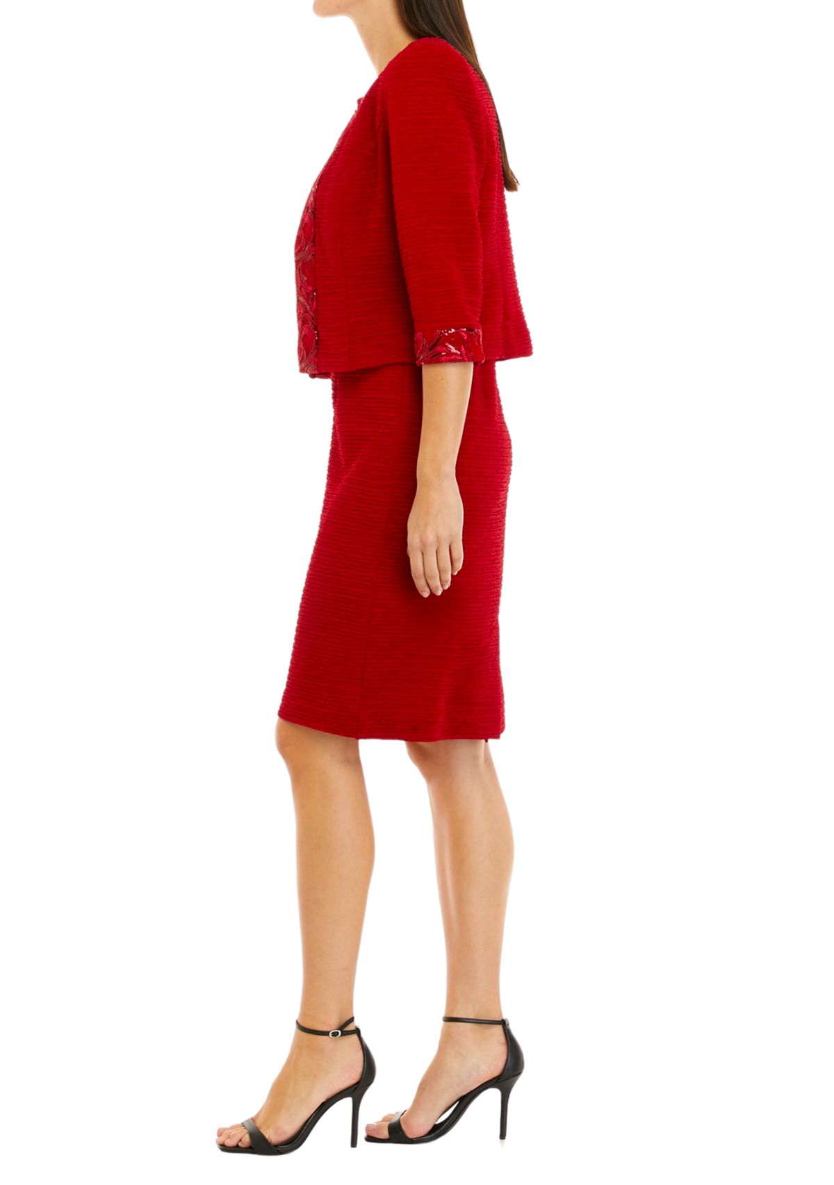 Womens 3/4 Sleeve Jacket and Dress