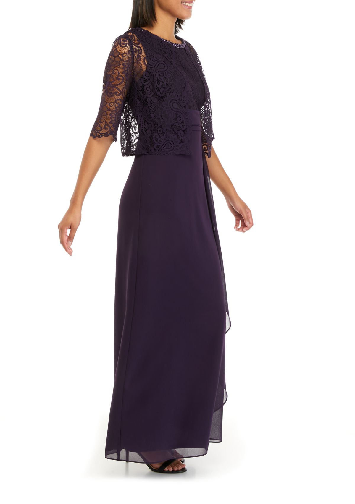 Womens Lace Jacket Dress