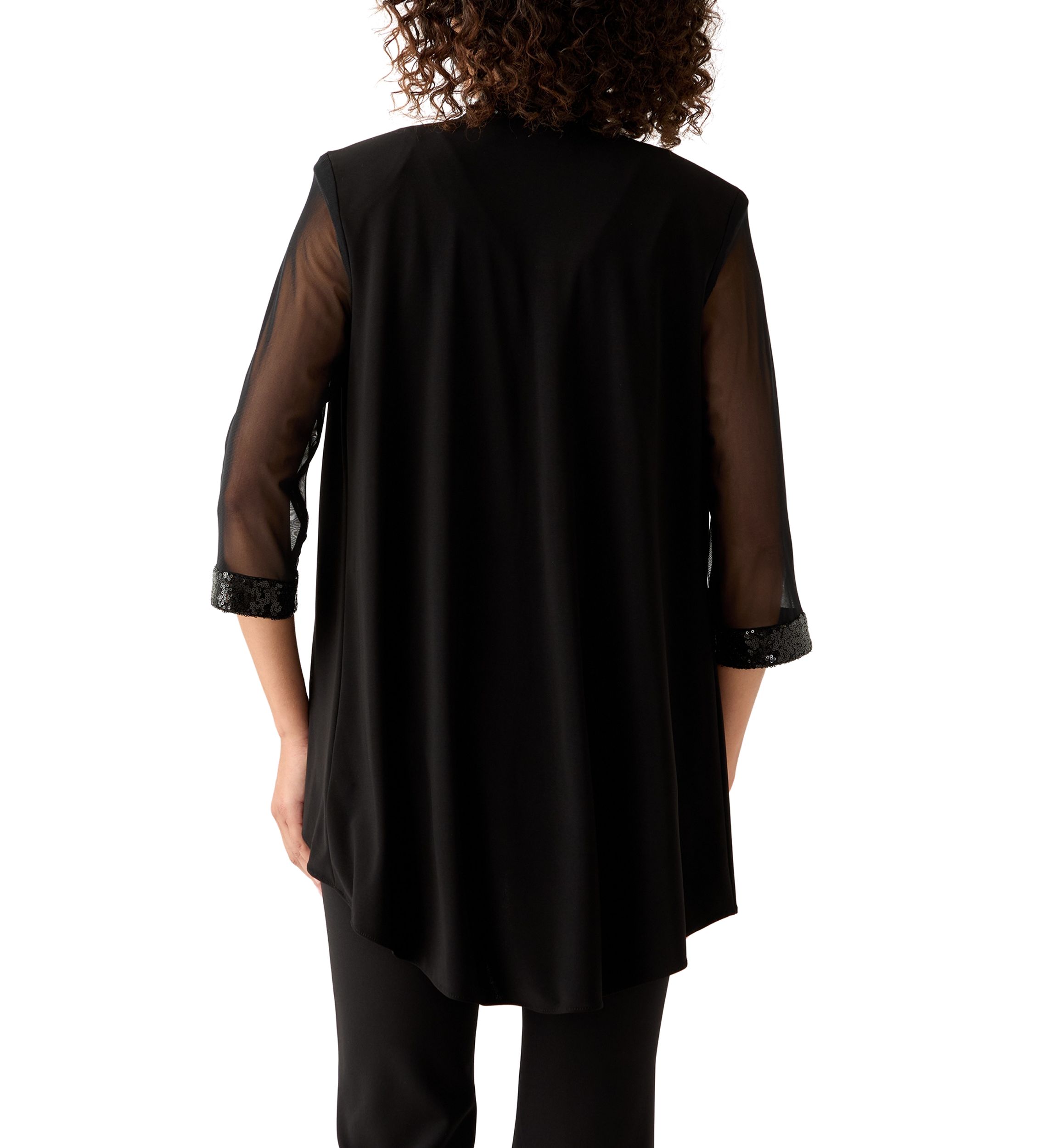 Womens Three-Quarter Sleeve Jacket and Tank Top Set