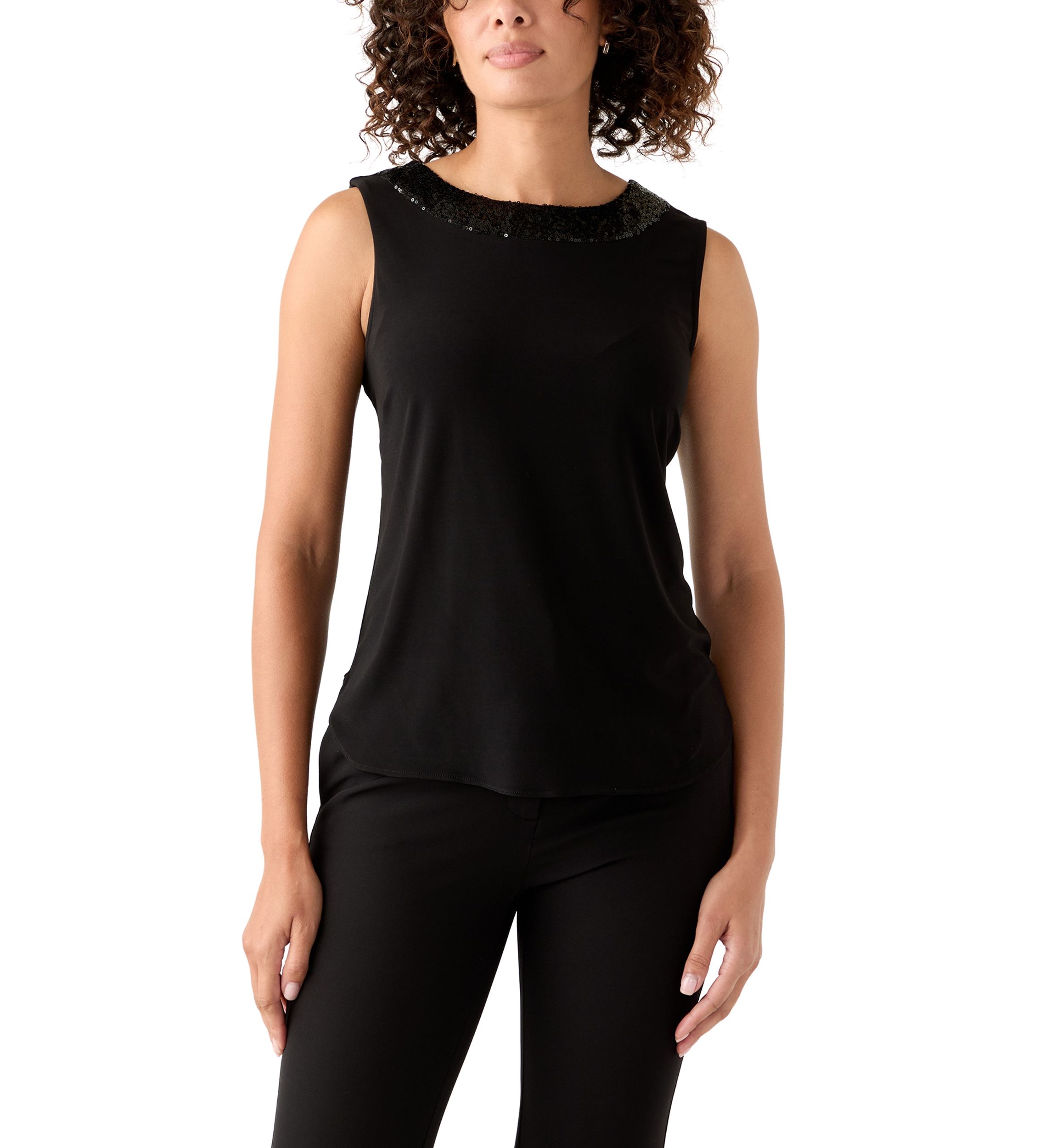 Womens Three-Quarter Sleeve Jacket and Tank Top Set