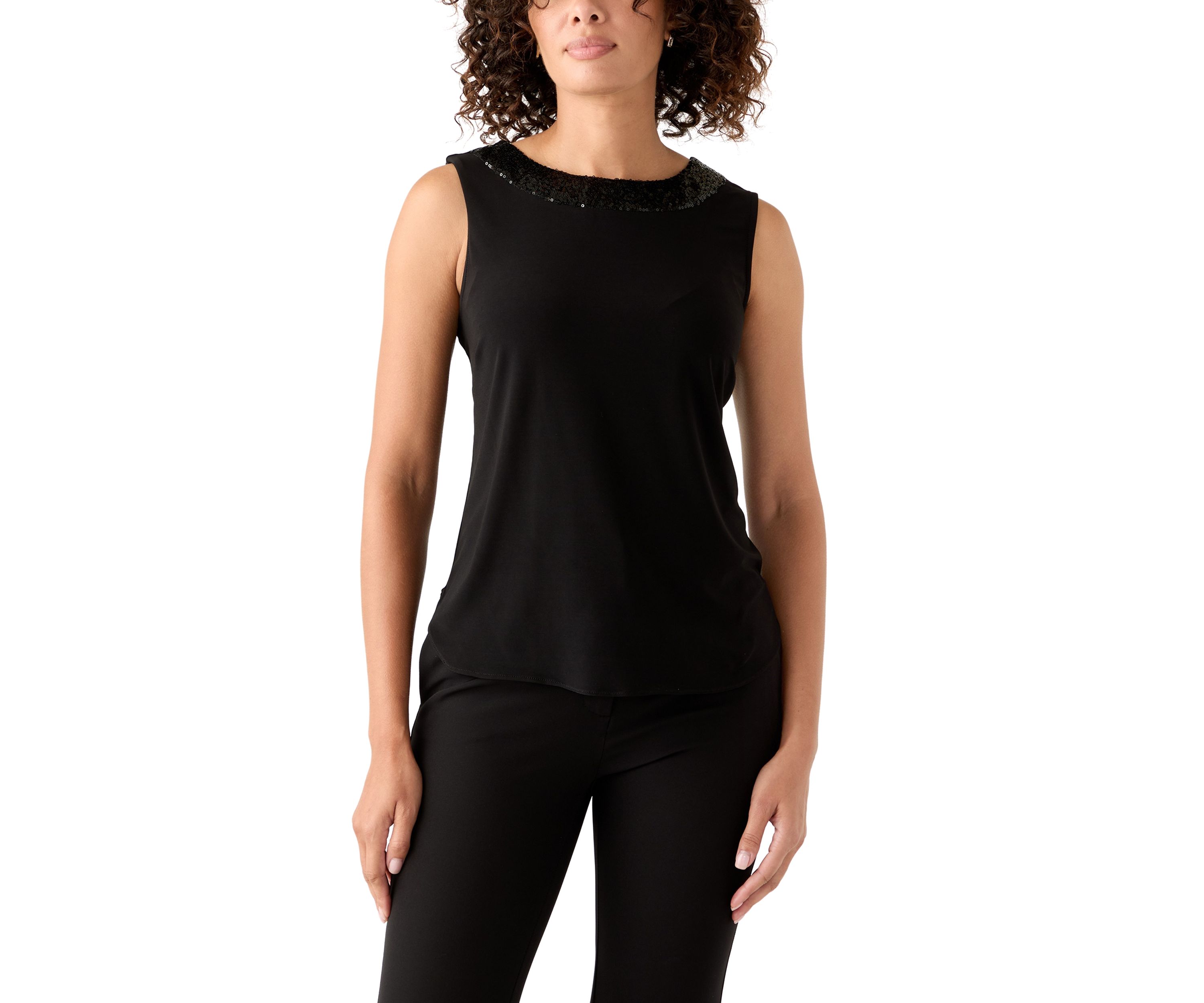 Womens Three-Quarter Sleeve Jacket and Tank Top Set
