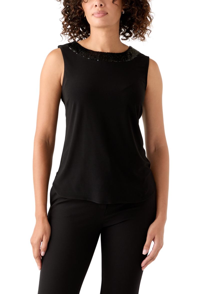 Womens Three-Quarter Sleeve Jacket and Tank Top Set