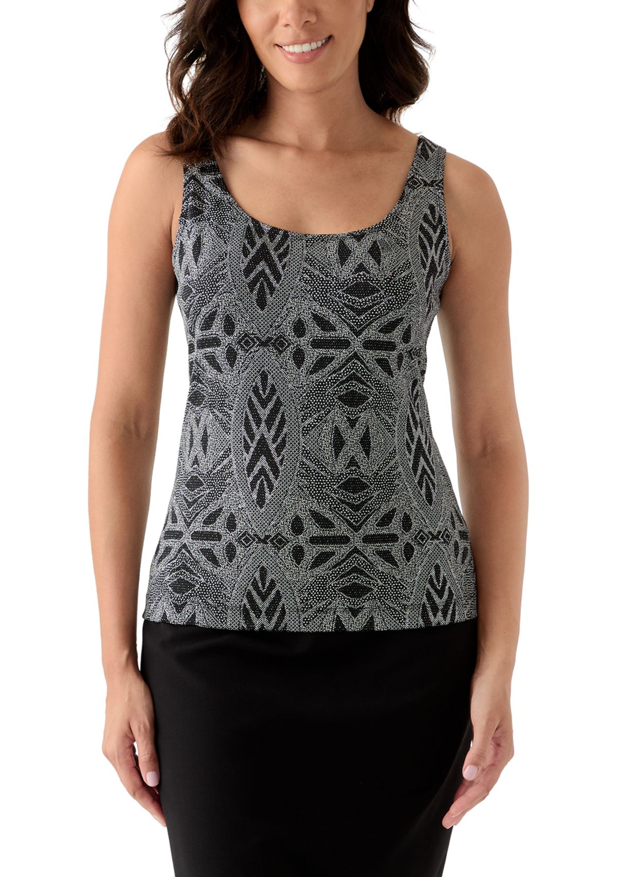 Womens Glitter 3/4 Sleeve Jacket and Top Set