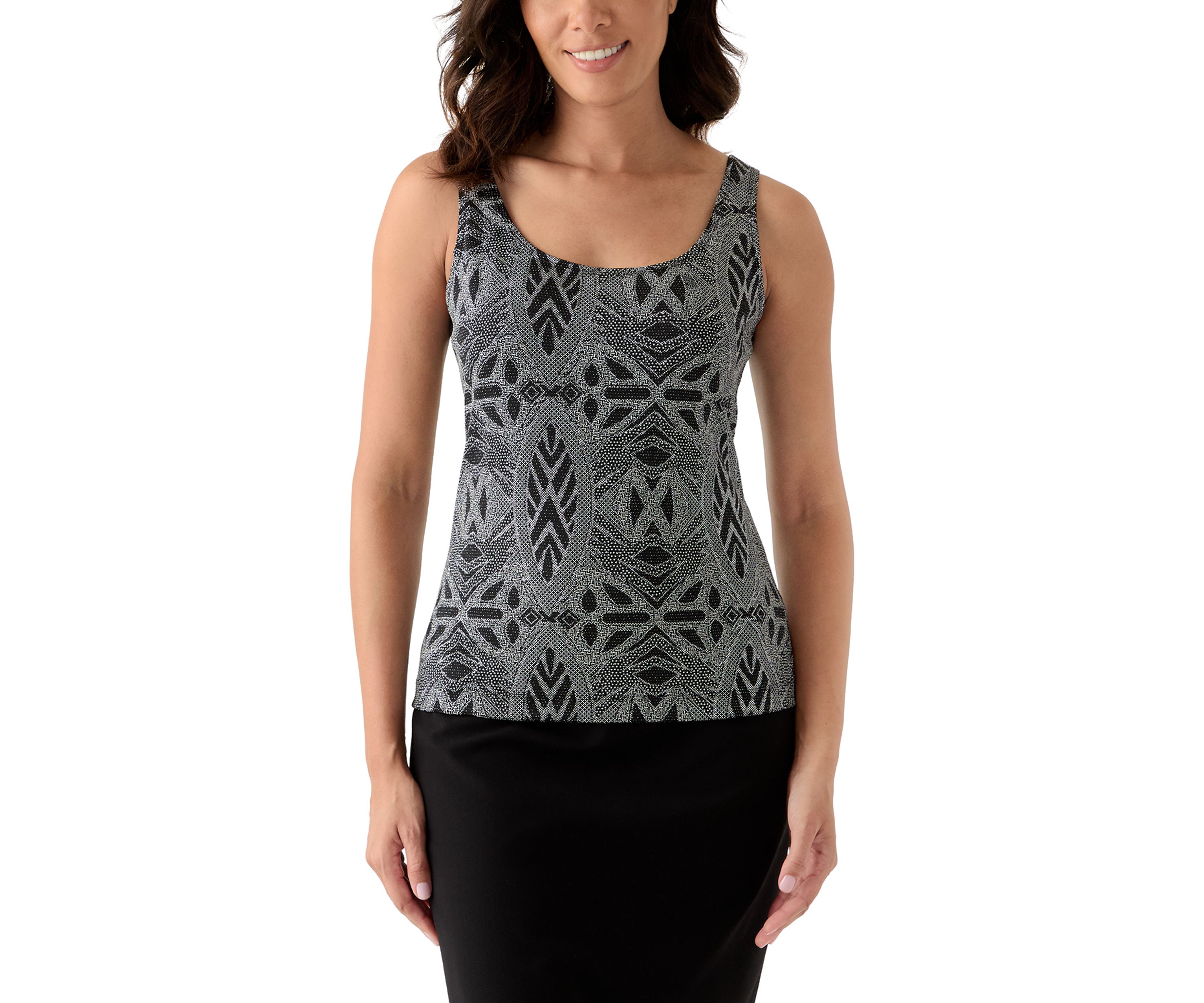 Womens Glitter 3/4 Sleeve Jacket and Top Set