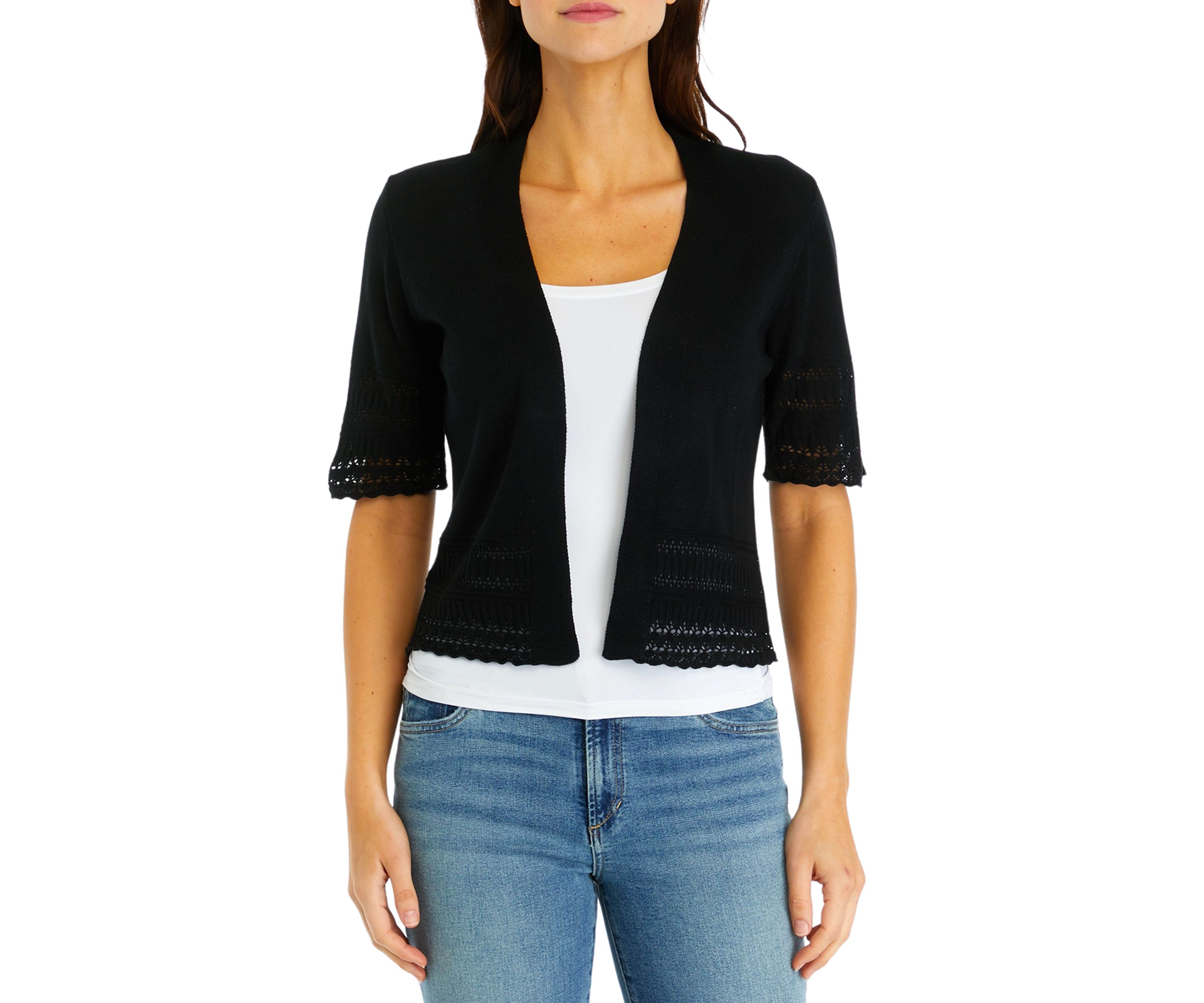 Womens Short Sleeve Solid Jacket