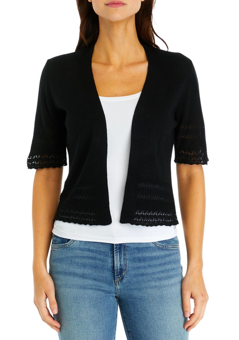 Womens Short Sleeve Solid Jacket