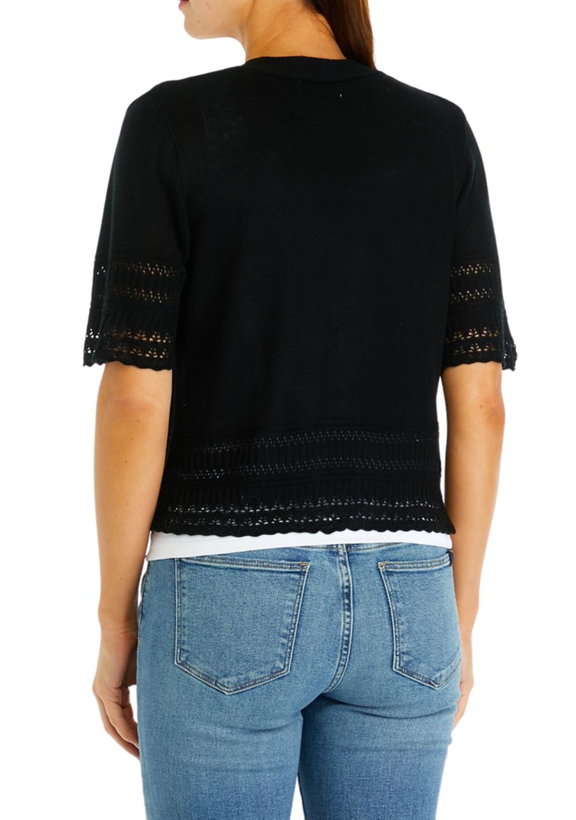 Womens Short Sleeve Solid Jacket
