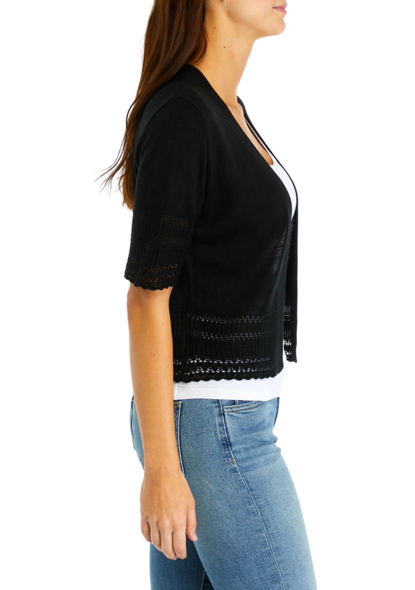 Womens Short Sleeve Solid Jacket