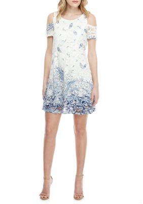 Robbie Bee
Lace Cold Shoulder A Line Dress
