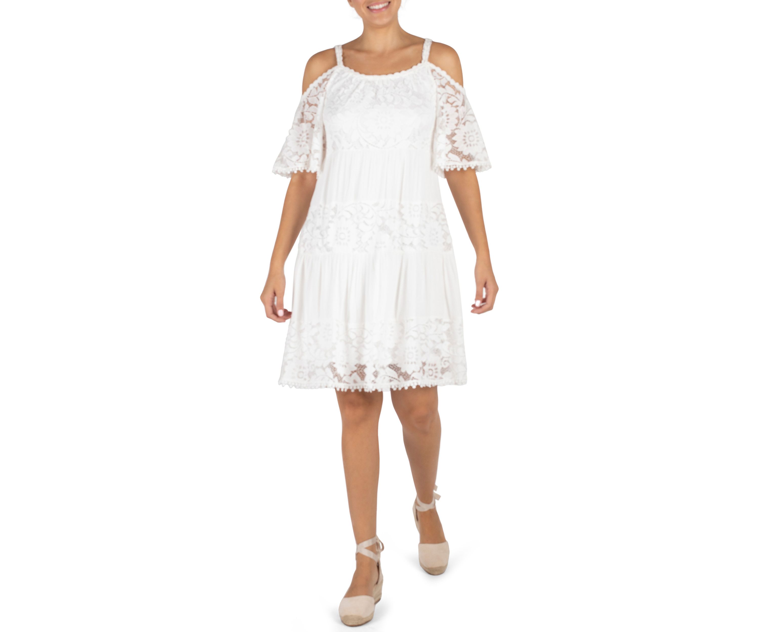 Womens Cold Shoulder Dress