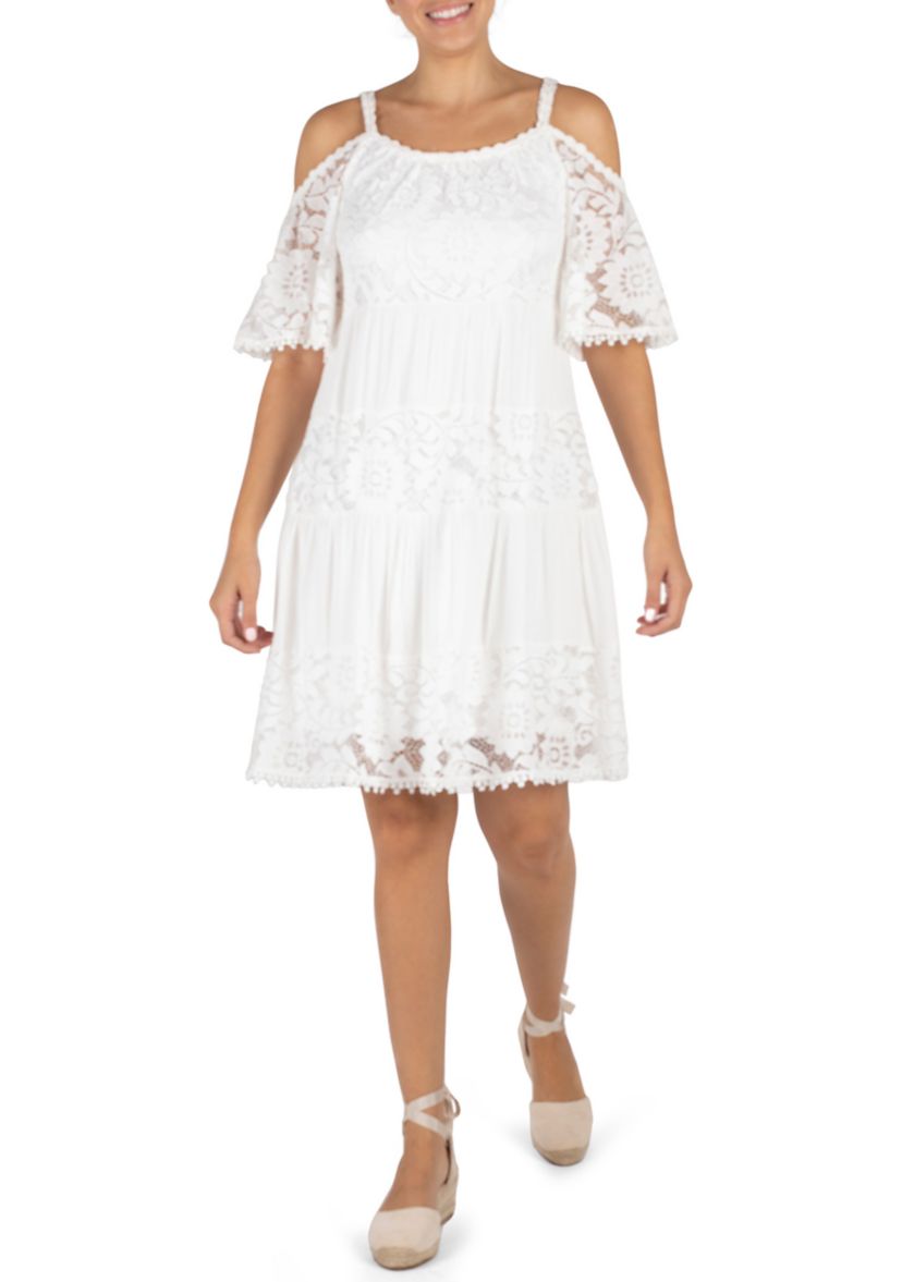 Womens Cold Shoulder Dress