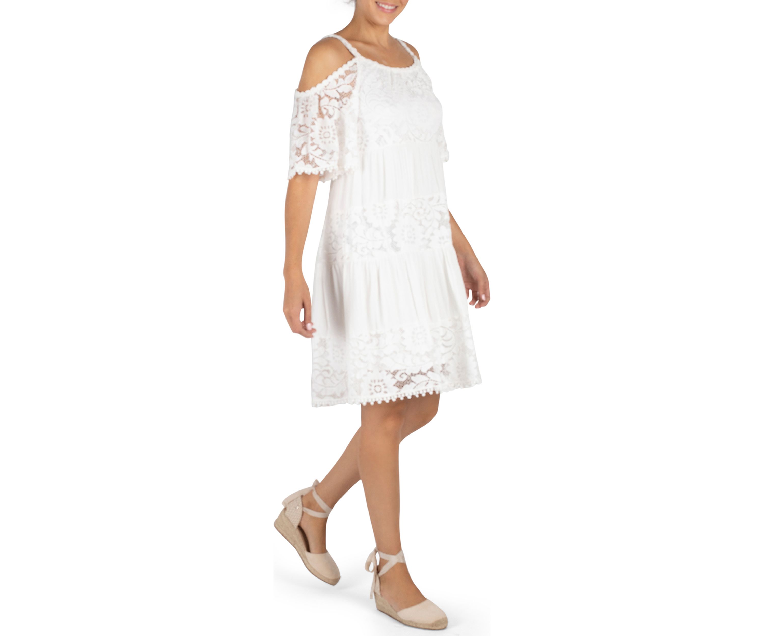 Womens Cold Shoulder Dress