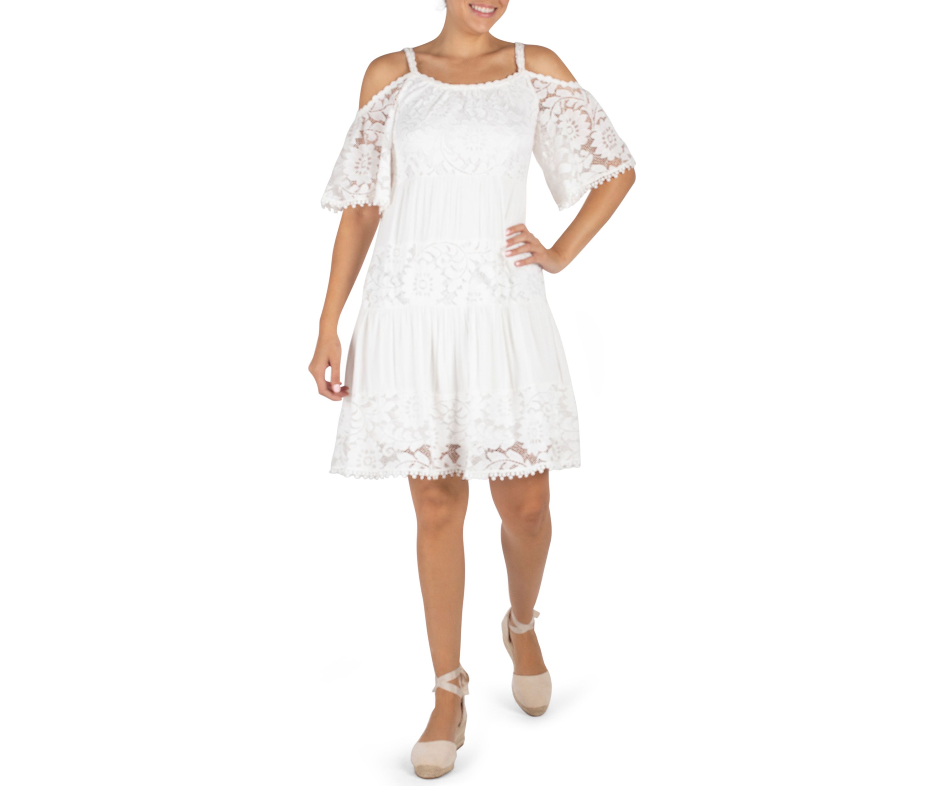 Womens Cold Shoulder Dress