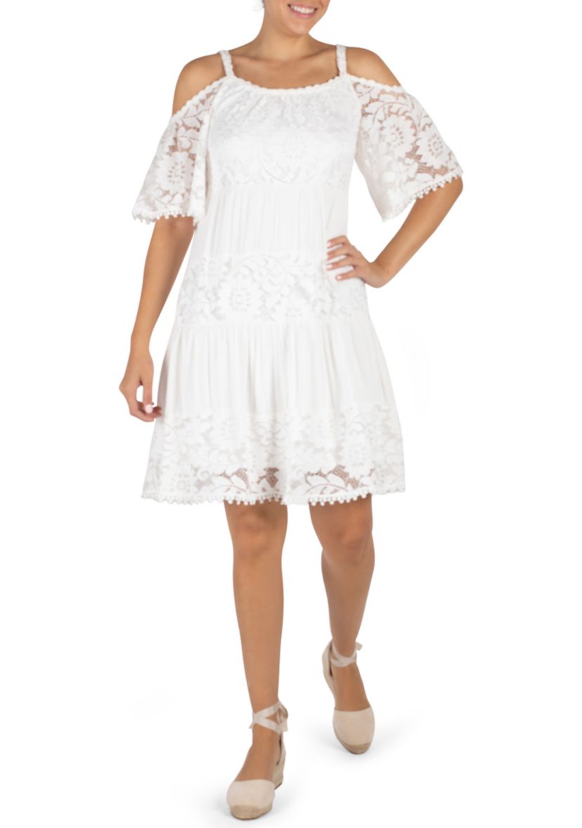 Womens Cold Shoulder Dress