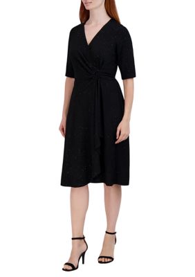 Women's Flutter Sleeve Midi Dress