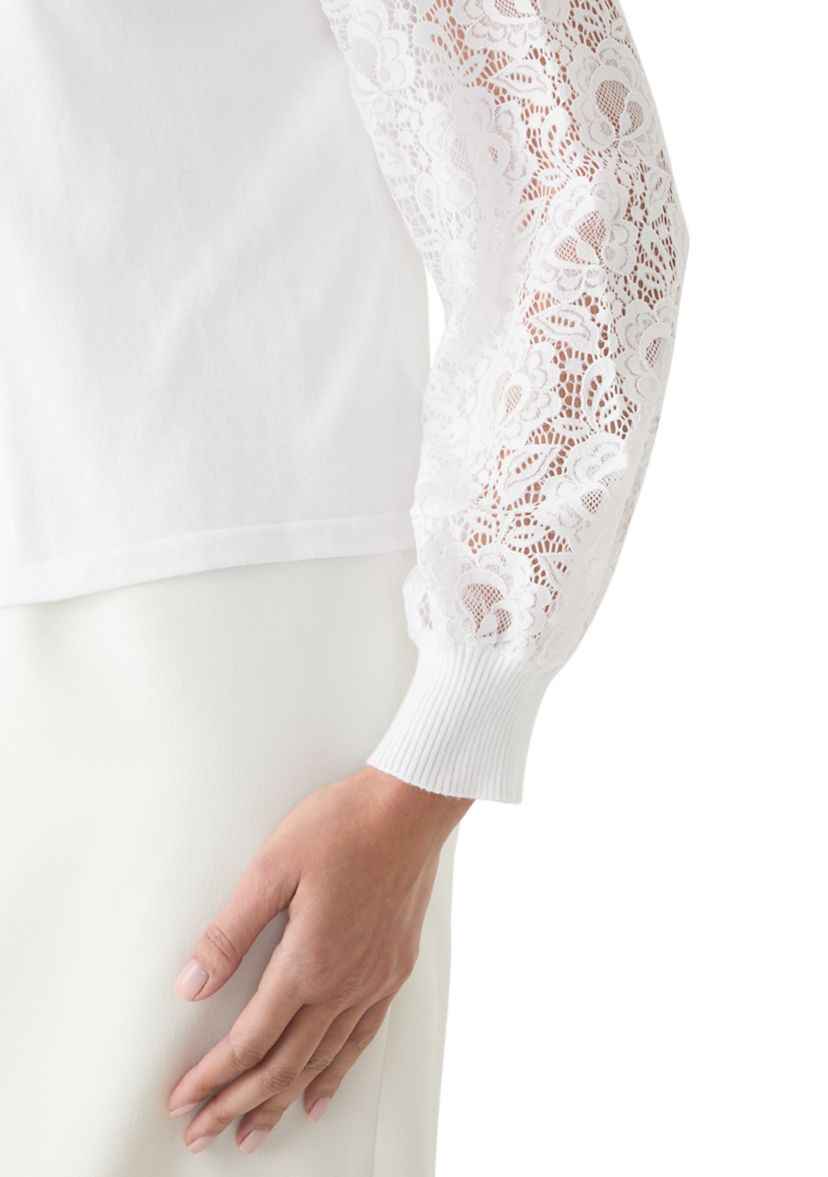 Womens Solid Lace Sleeve Shrug