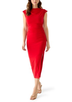 bhldn sleeveless cowl-neck bias-cut a-line midi dress Sleeveless Cowl Neck Midi Dress | A-Line Dress main image 0