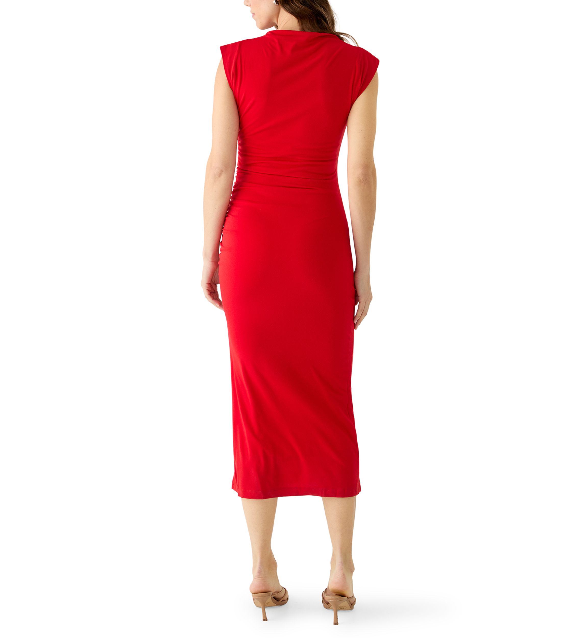 Robbie Bee Women's Sleeveless Cowl Neck Slit Midi Dress | Belk