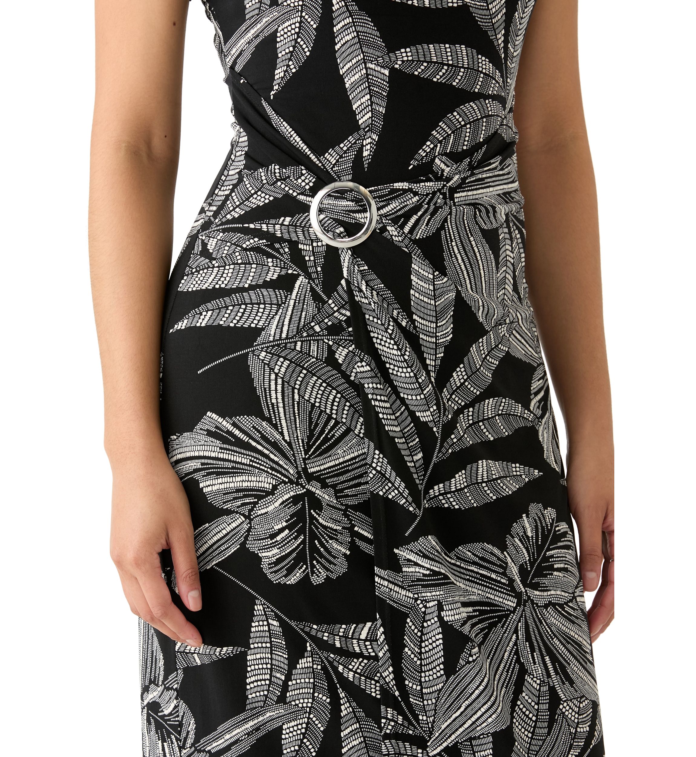 Womens Leaf Printed Dress