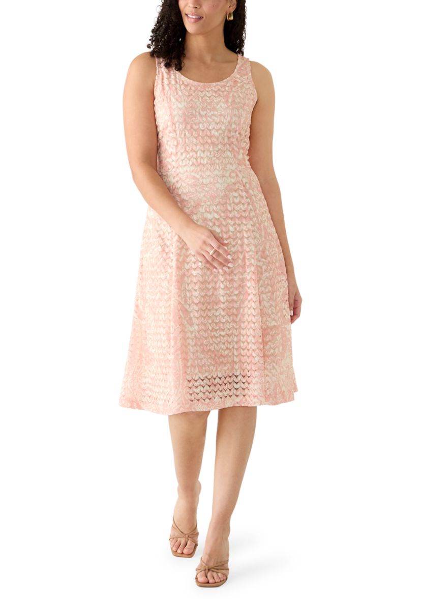 Robbie Bee Women's Crochet Jacket Lace Dress Set | Belk
