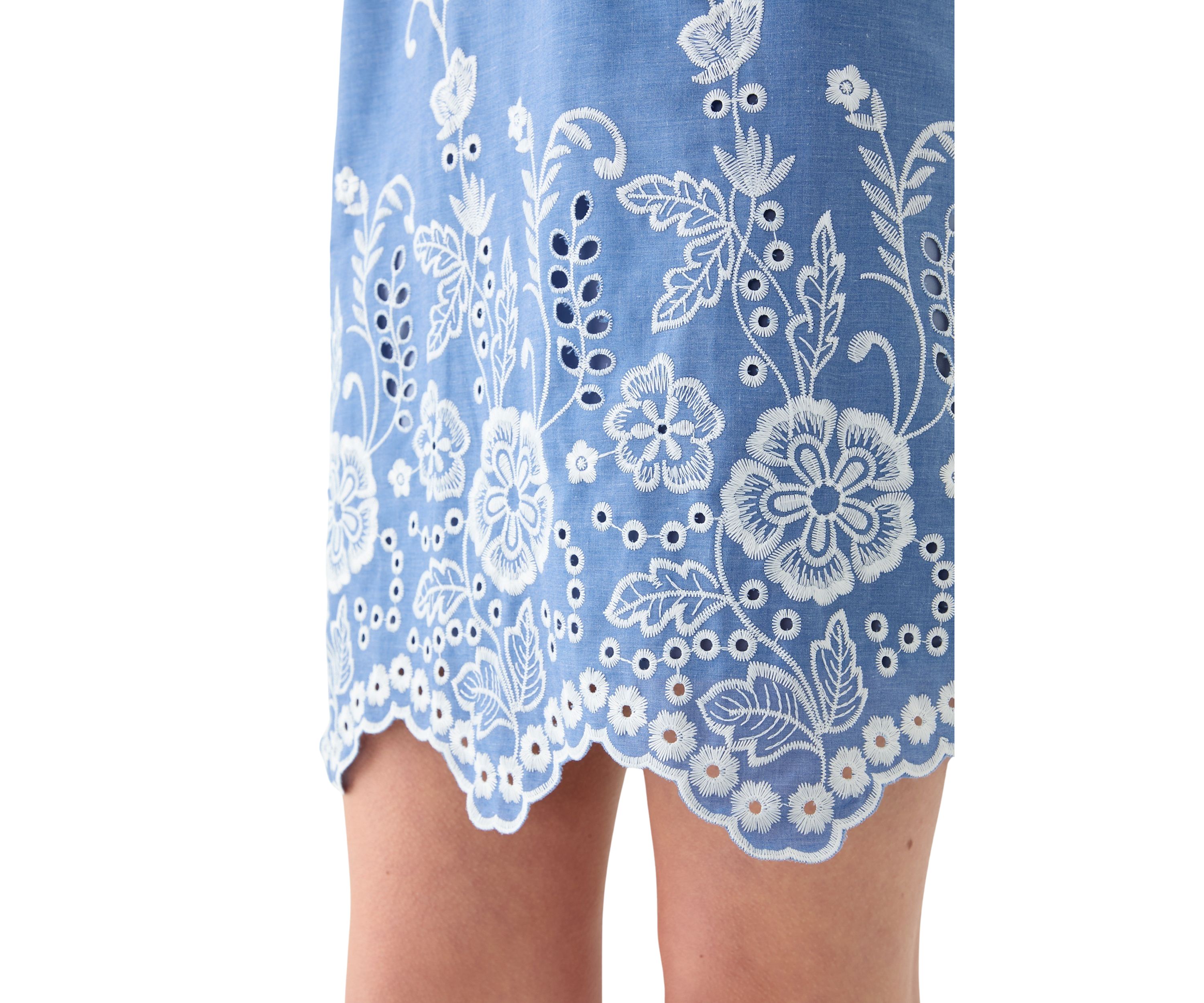 Womens Sleeveless Ruffle Neck Floral Print A-Line Dress
