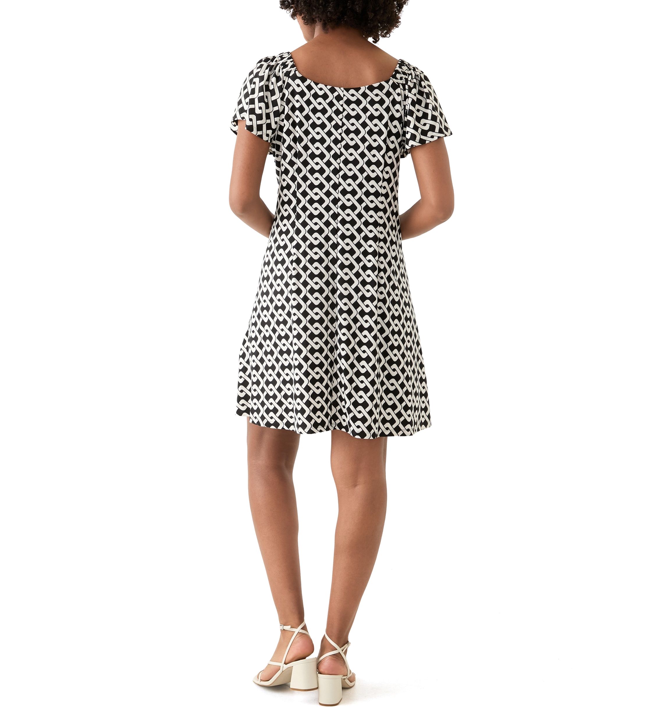 Womens Printed A-Line Dress