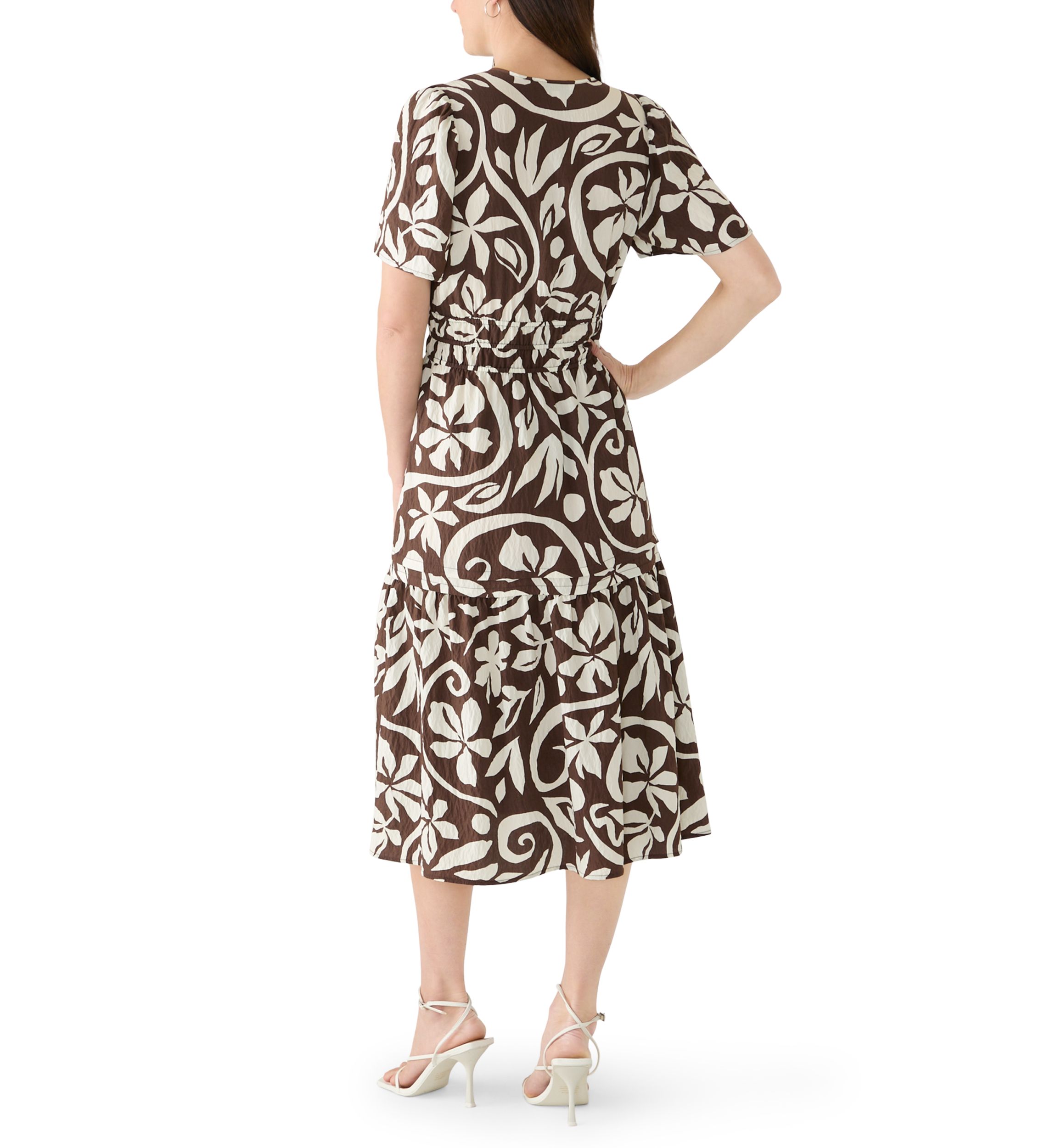 belk brown dress DKNY Women's Short Sleeve A-Line Dress