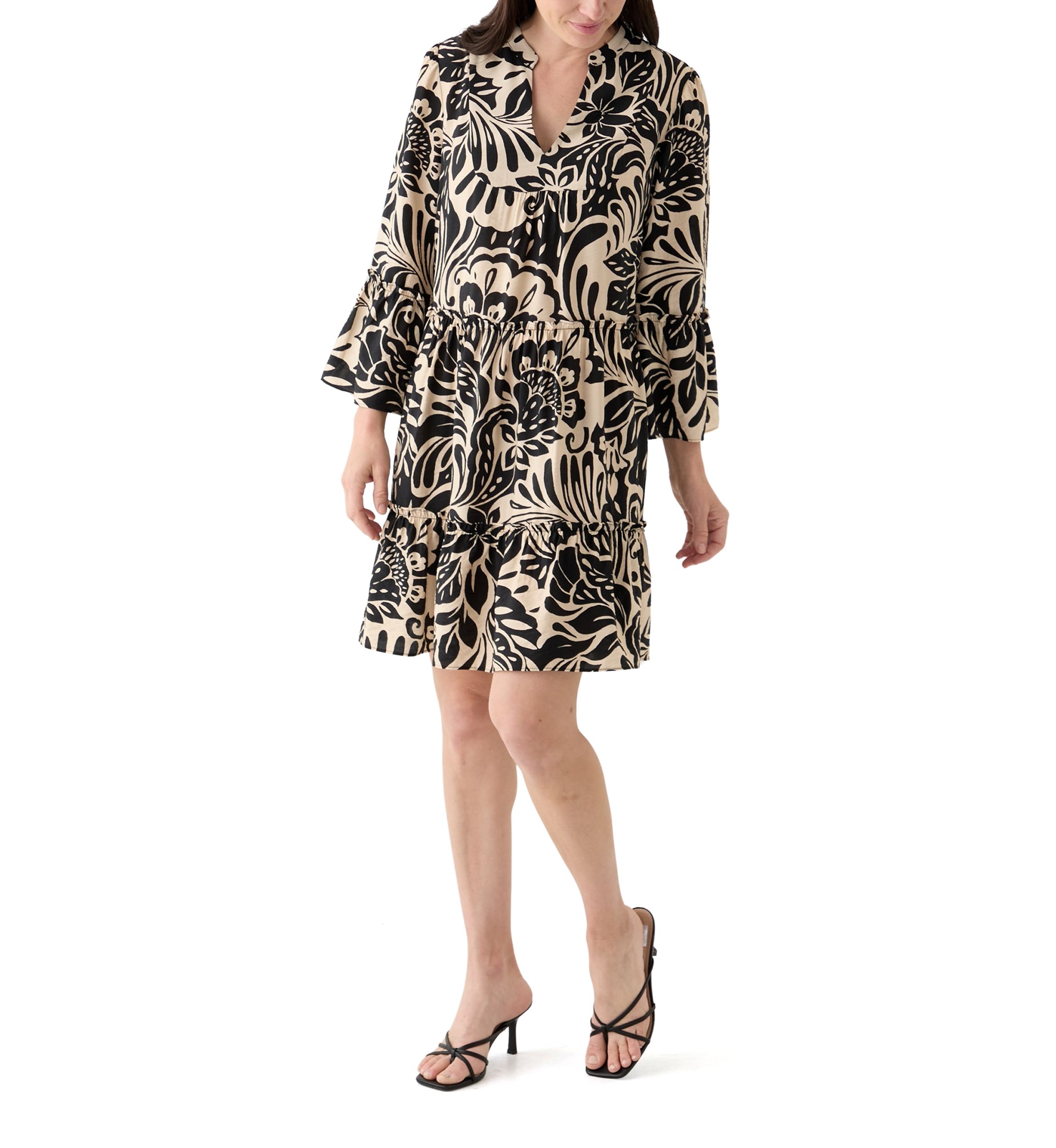 Womens Abstract Printed Dress