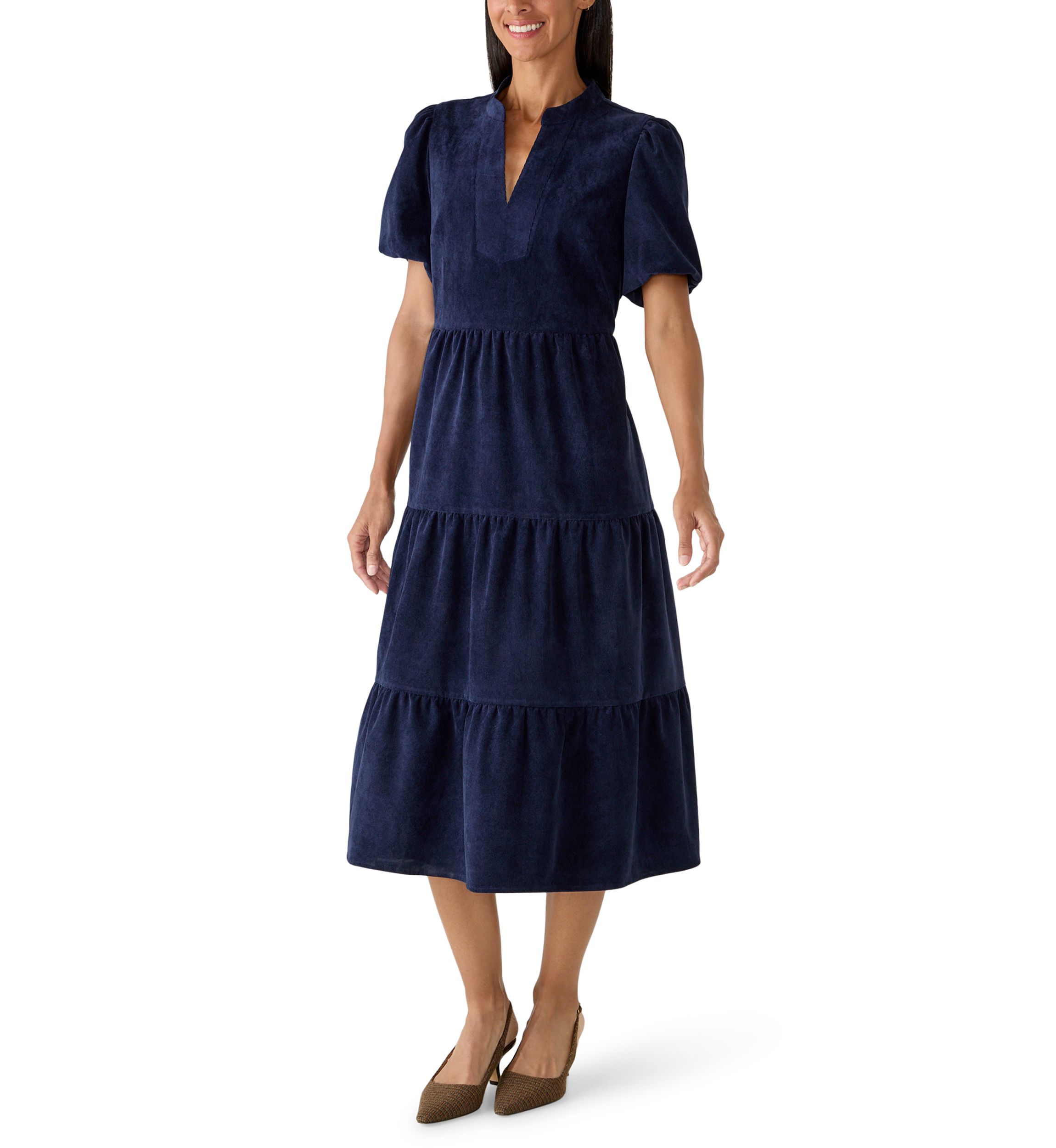 signature by robbie bee blue dress Dresses Floral chiffon
