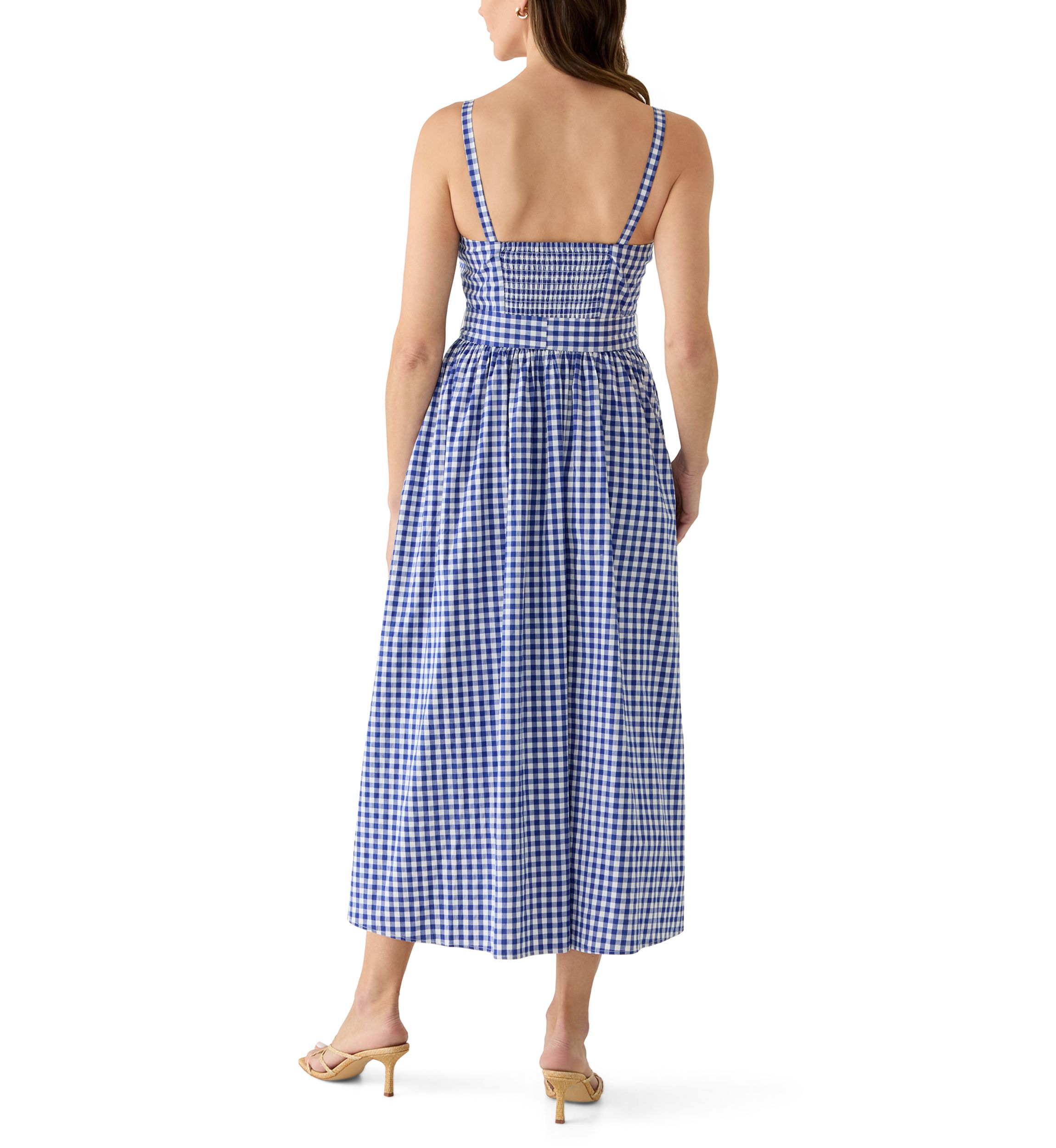 signature by robbie bee blue dress Robbie Floral Midi Dress in Blue