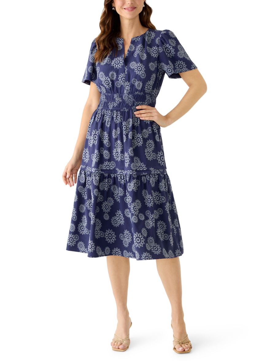Robbie Bee Women's Printed A-line Midi Dress | Belk
