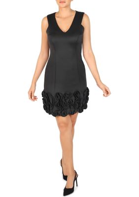 Women's Sleeveless Ruffled Hem Dress