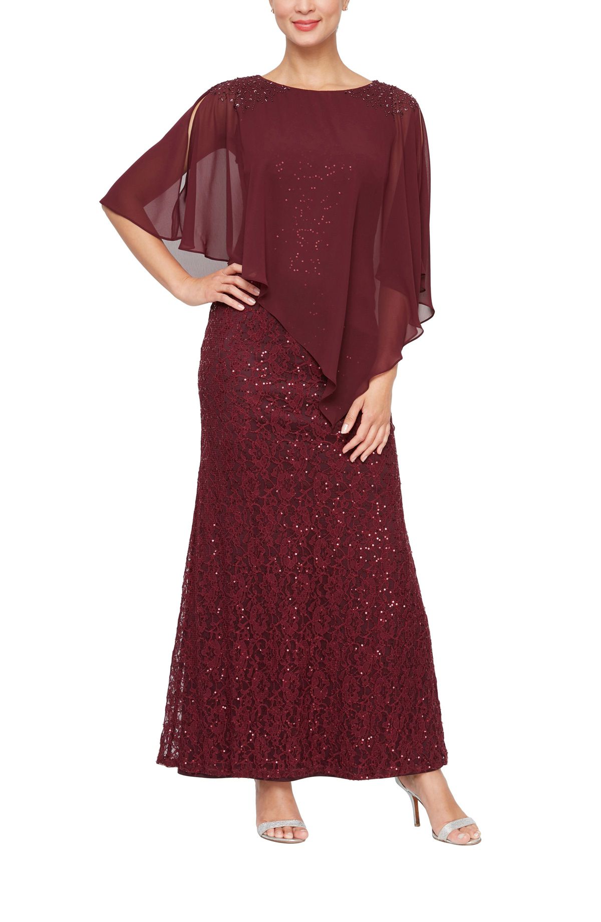 SEQUIN LACE DRESS