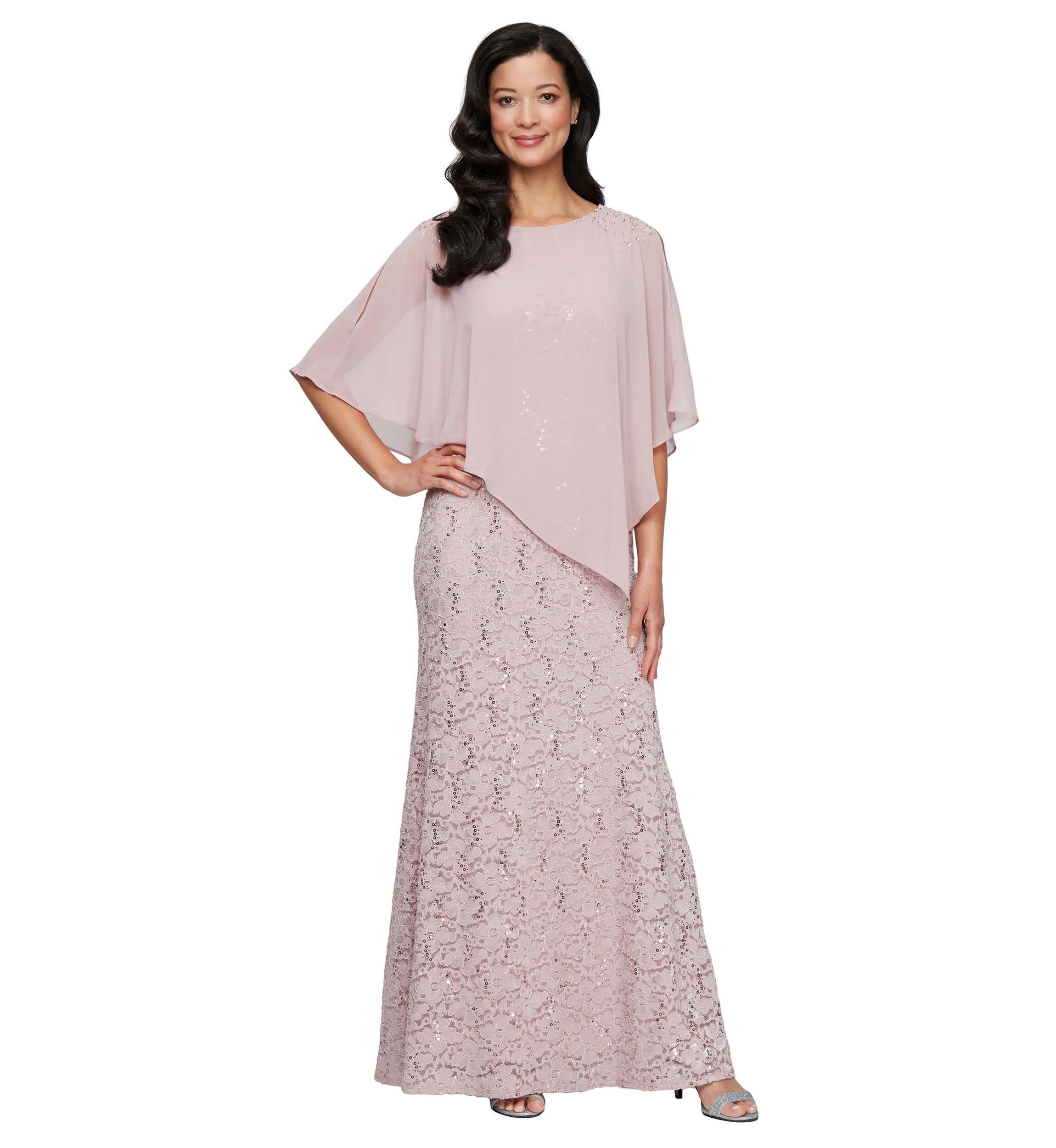 knee length dresses for ladies Floral Elegant Mermaid Long Bell Sleeve Bohemian Wedding Dress Bateau –  DorrisDress main image 0