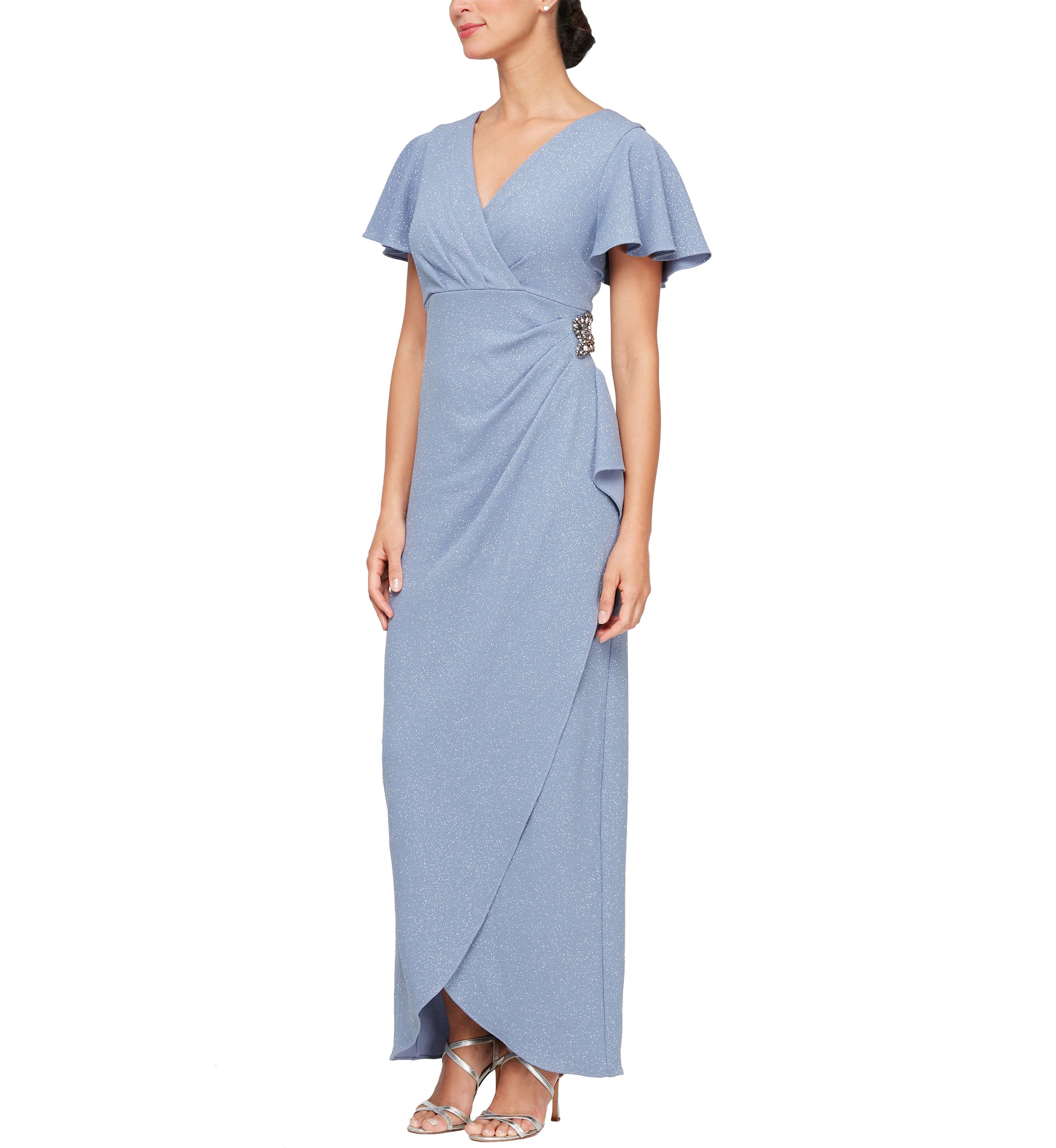 Womens Long Empire Waist Dress