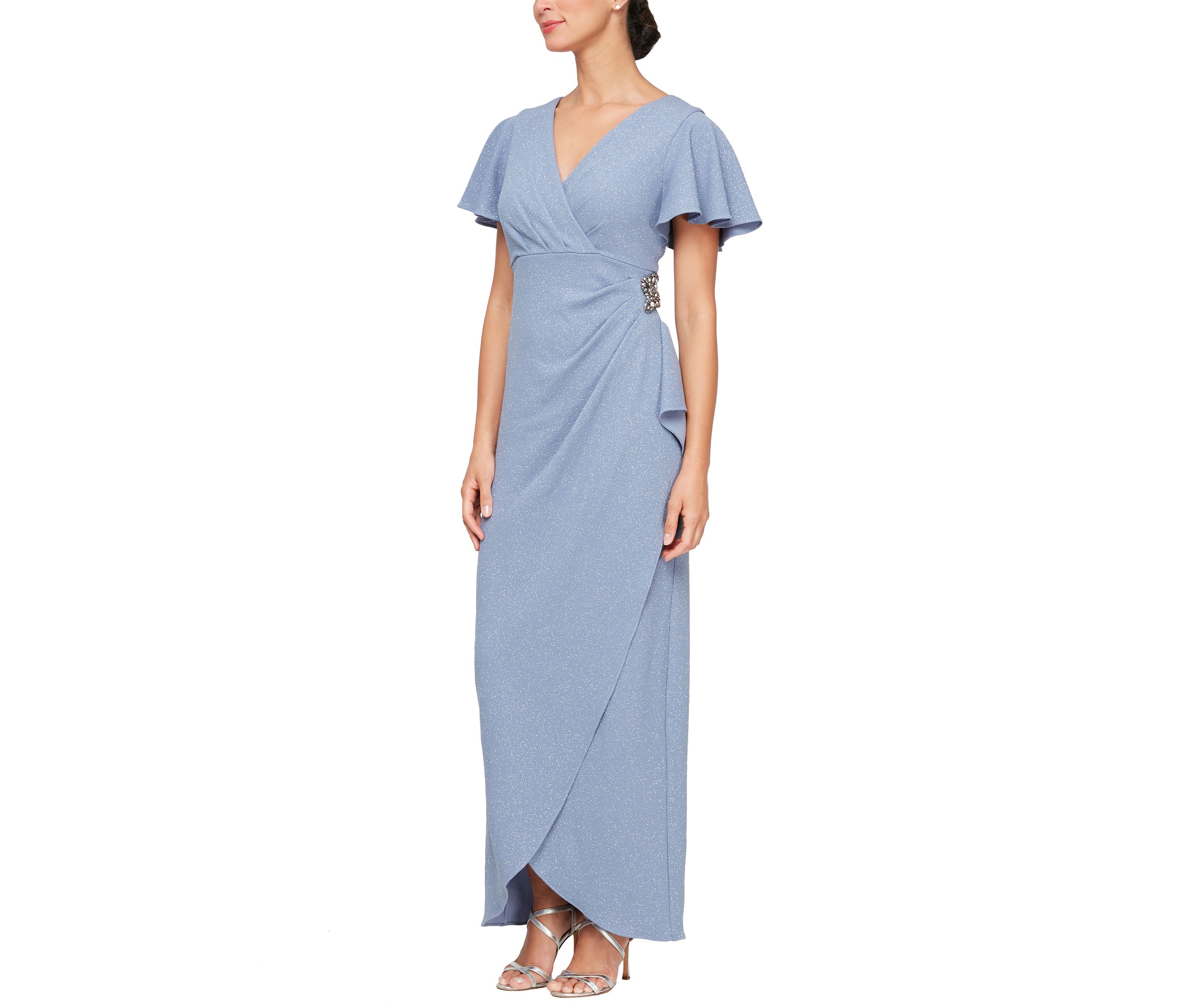 Womens Long Empire Waist Dress