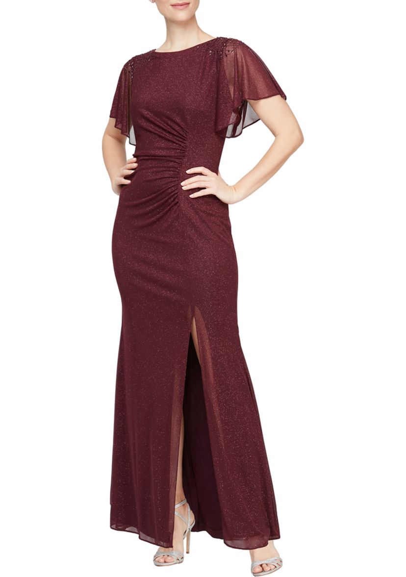 Womens Long Fit and Flare Gown