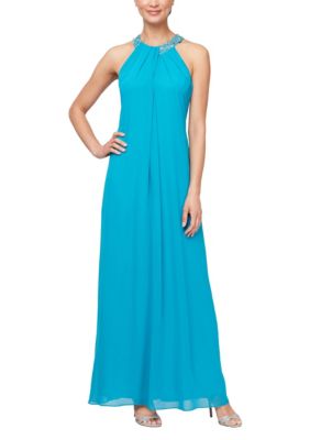 SLNY Long Halter Neck Maxi | belk