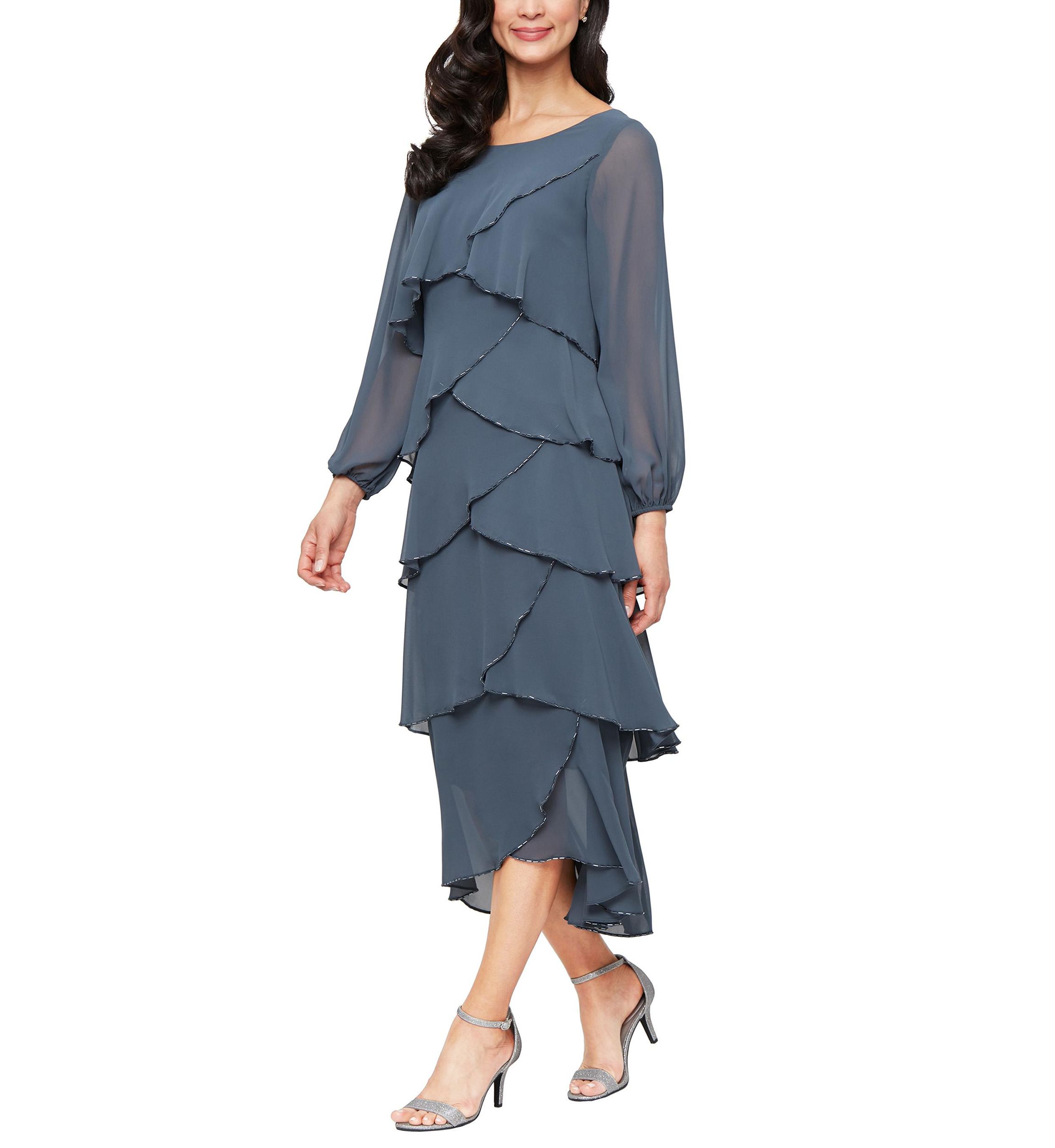 Womens Tier Bugle Dress