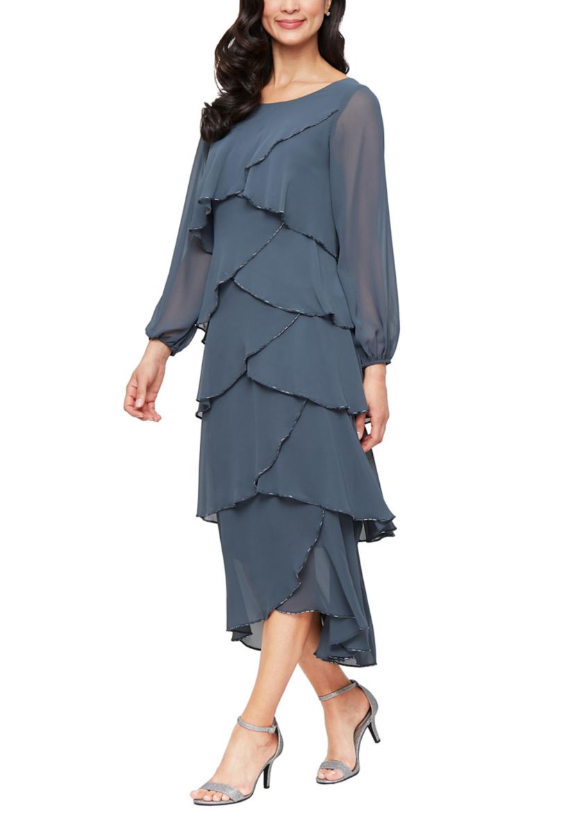 Womens Tier Bugle Dress