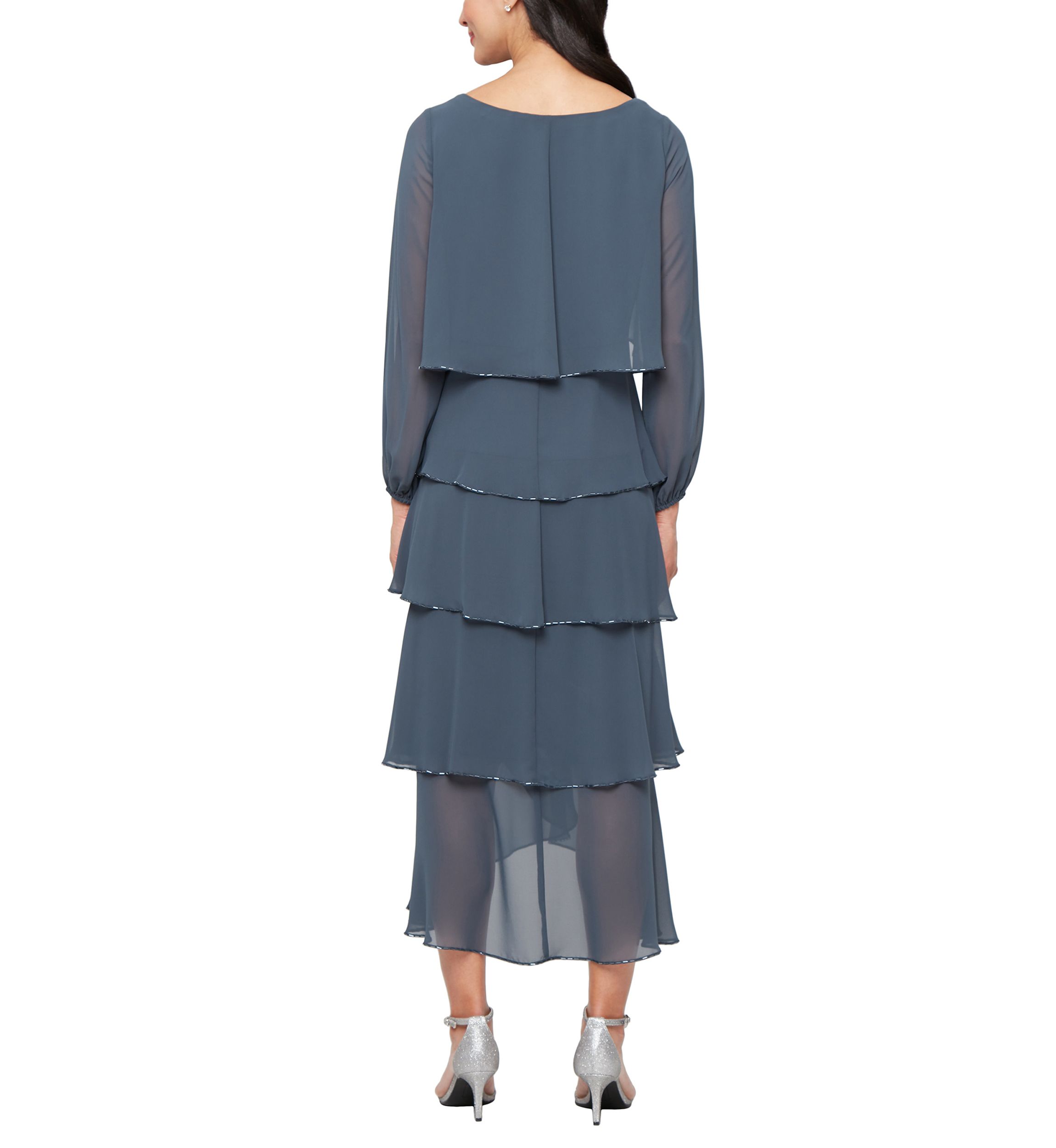 Womens Tier Bugle Dress