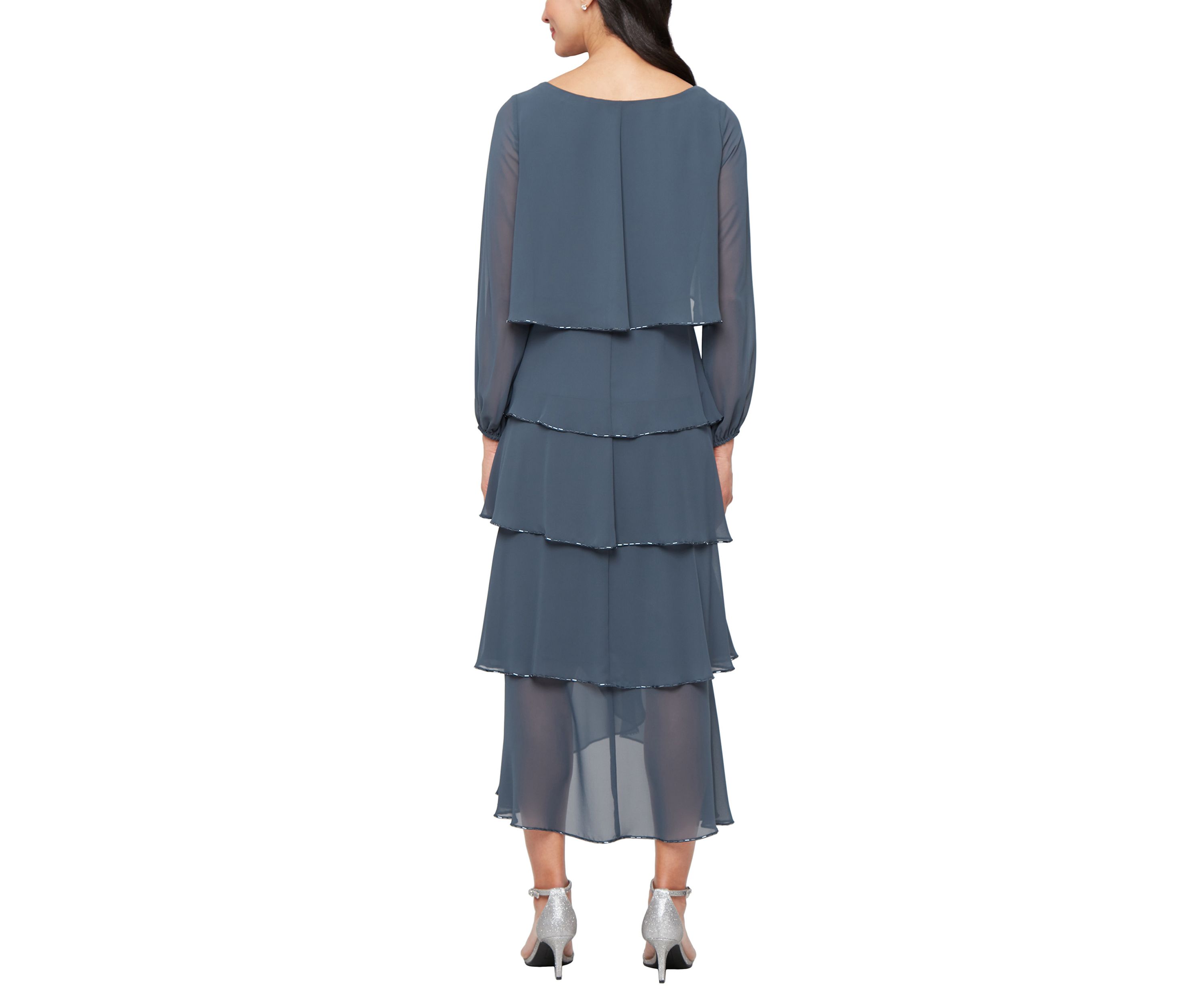 Womens Tier Bugle Dress